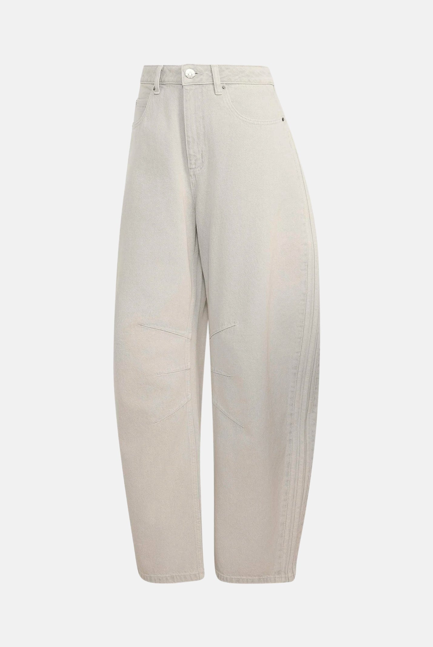 ADIDAS ORIGINALS jeans Vintage Wide Leg Jeans Light Denim/Off White, Light Denim/Off White grigio chiaro da donna. KQ6475 . ADIDAS ORIGINALS