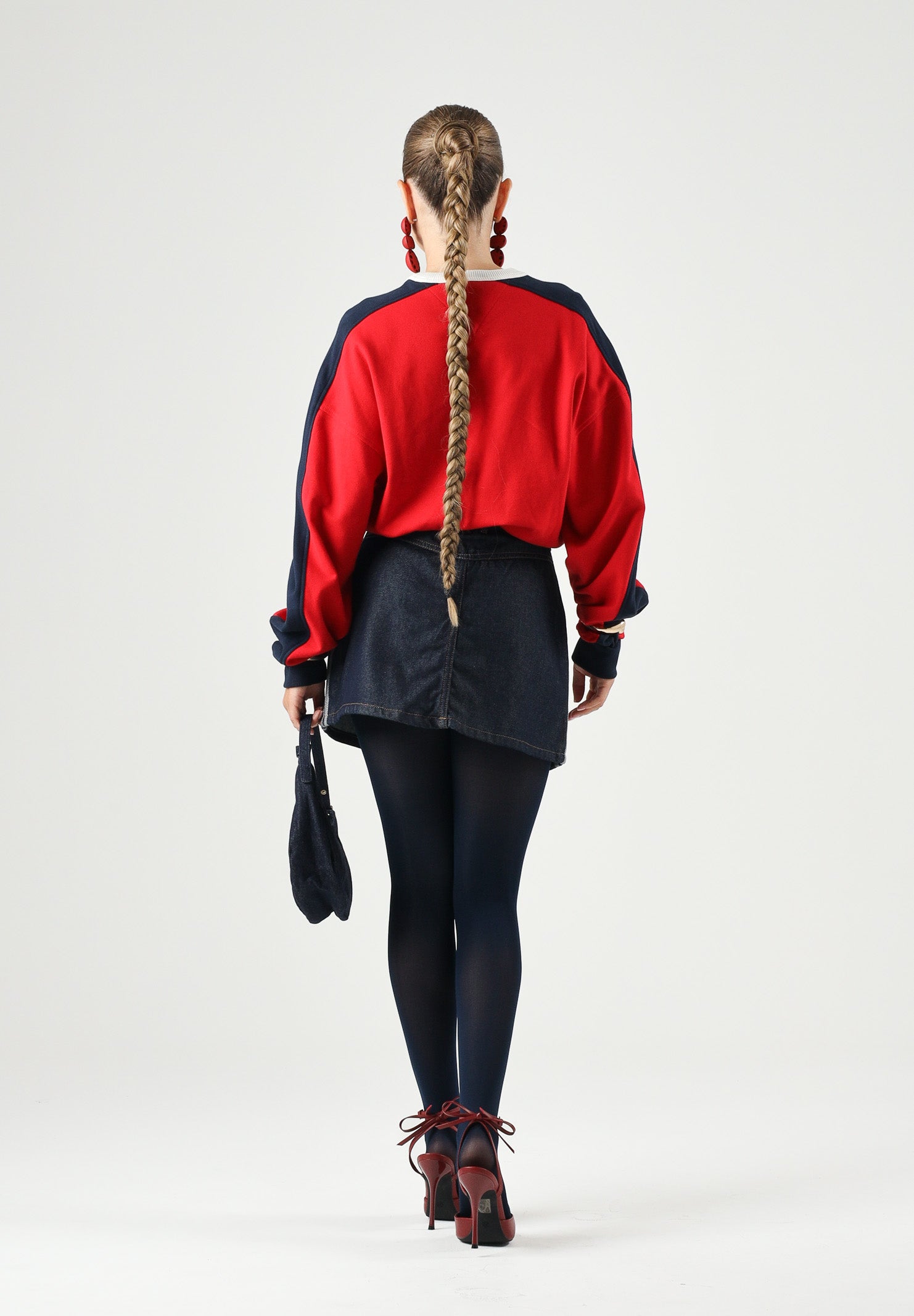 ADIDAS ORIGINALS Gonna MID RISE corta indigo indaco blu. da donna<BR/>con 3 -Stripes laterali a contrasto KQ6486 . ADIDAS ORIGINALS