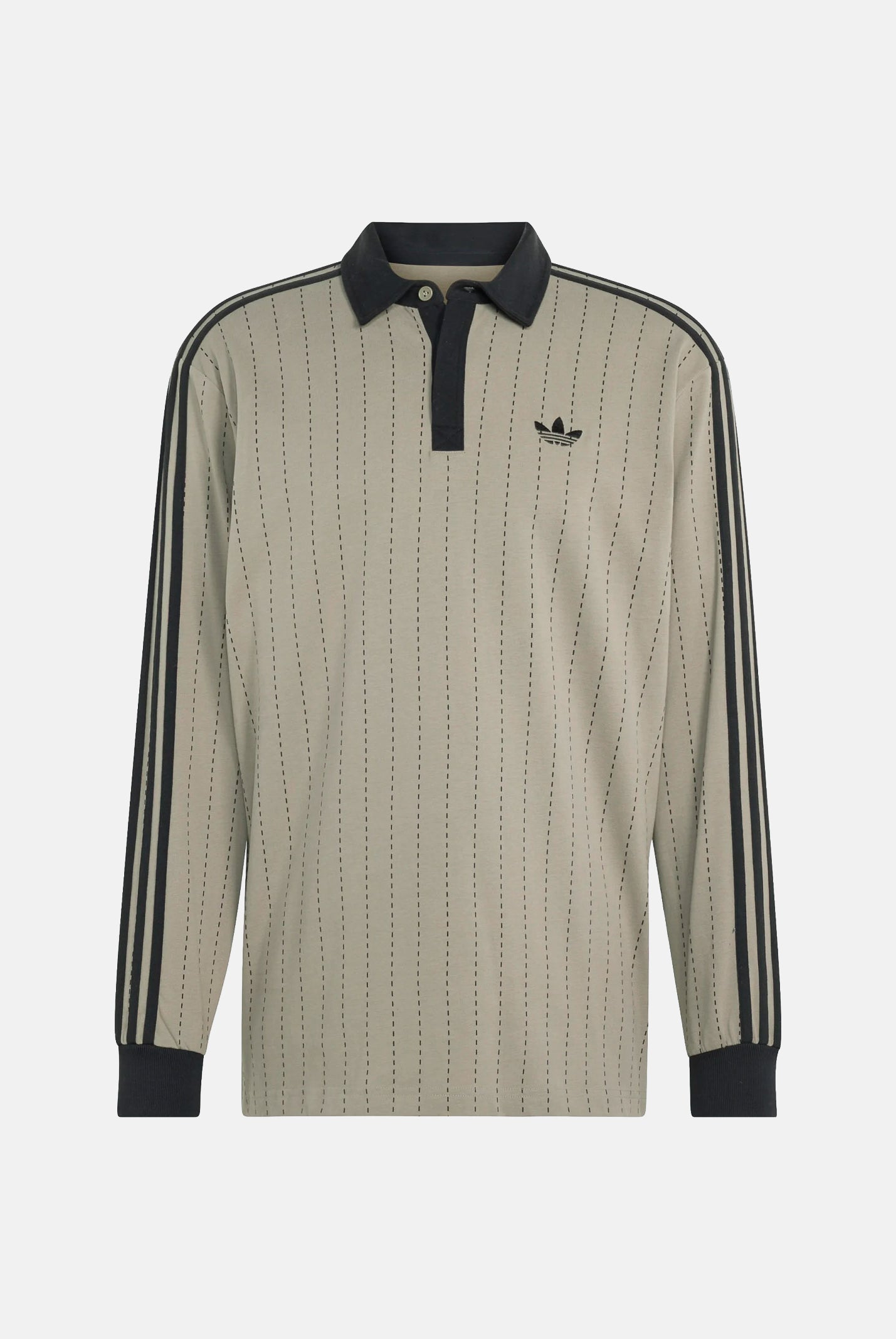 ADIDAS ORIGINALS Polo a manica lunga beige/ coffe da uomo KQ8876 . ADIDAS ORIGINALS
