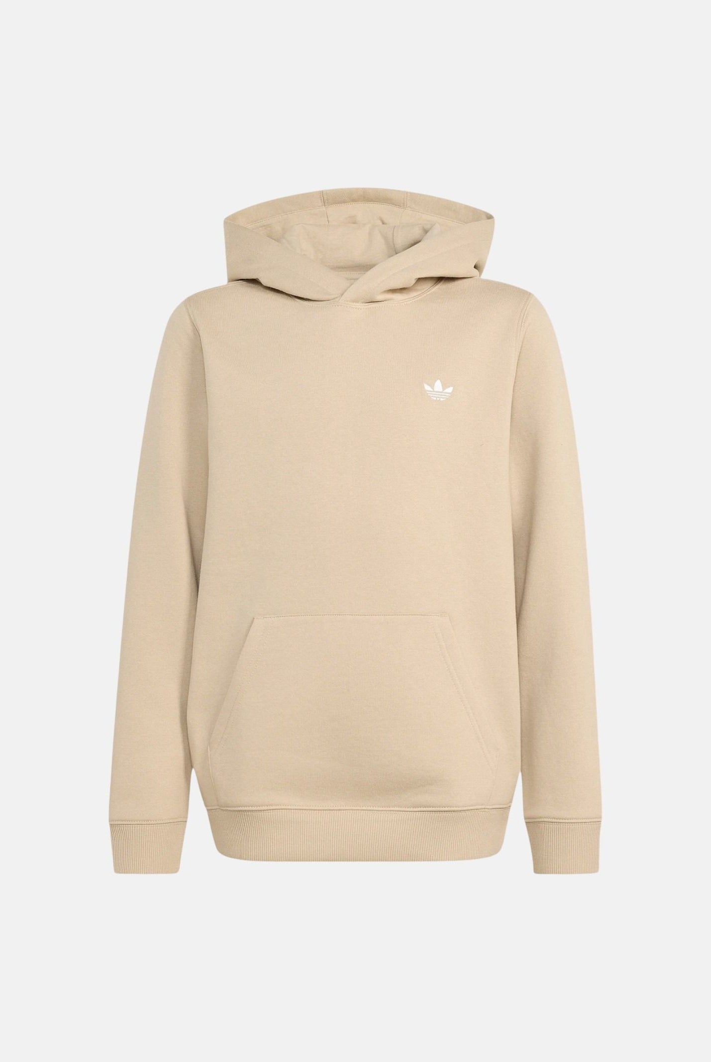 ADIDAS ORIGINALS Felpa REGULAR HOODIE FLEECE Khaki Three beige per bambino e bambina KR0881 . ADIDAS ORIGINALS