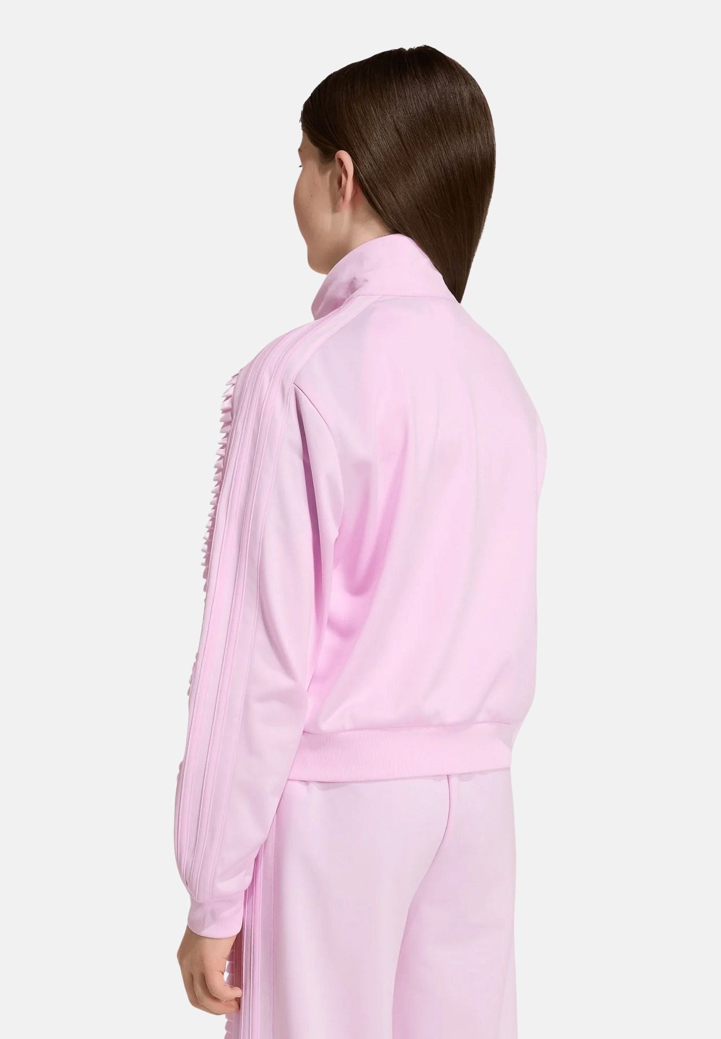 ADIDAS ORIGINALS Felpa FIREBIRD LOOSE SHORT con zip fusion rosa da bambina <BR/> KR1366 . ADIDAS ORIGINALS