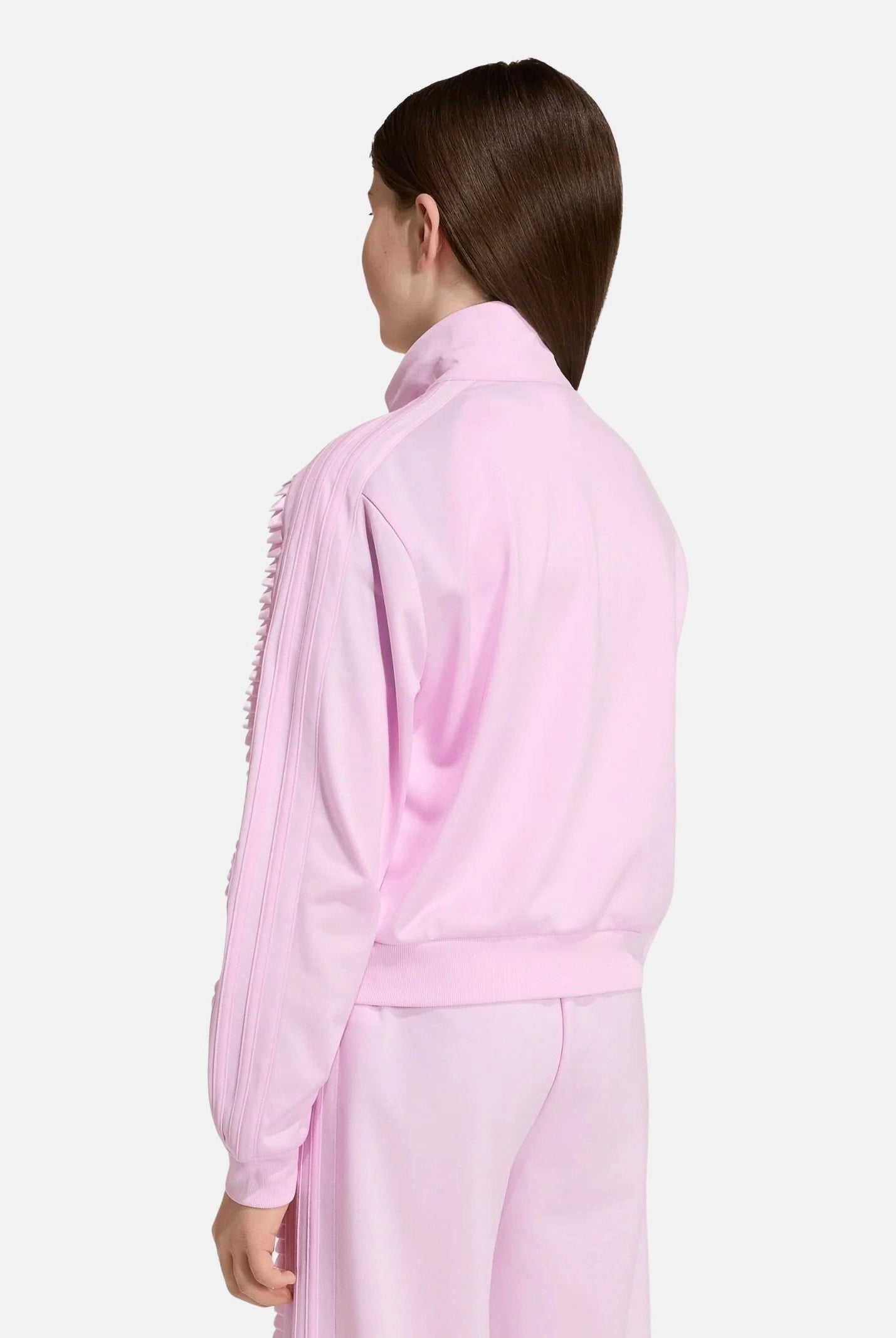 ADIDAS ORIGINALS Felpa FIREBIRD LOOSE SHORT con zip fusion rosa da bambina <BR/> KR1366 . ADIDAS ORIGINALS
