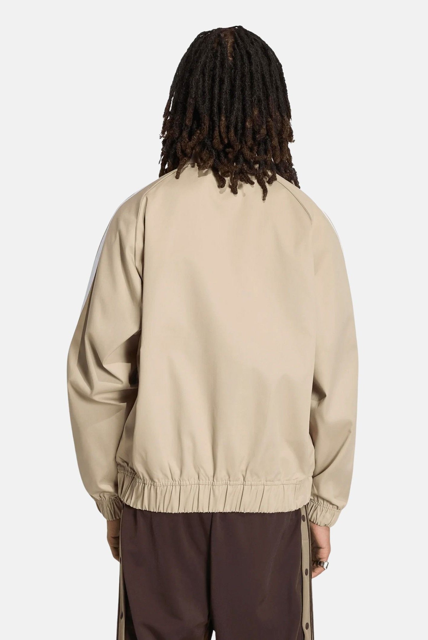 ADIDAS ORIGINALS felpa con zip SST Adicolor Classics Cotton Twill Tracktop khaki three beige, colore basico beige, uomo. KR1369 . ADIDAS ORIGINALS