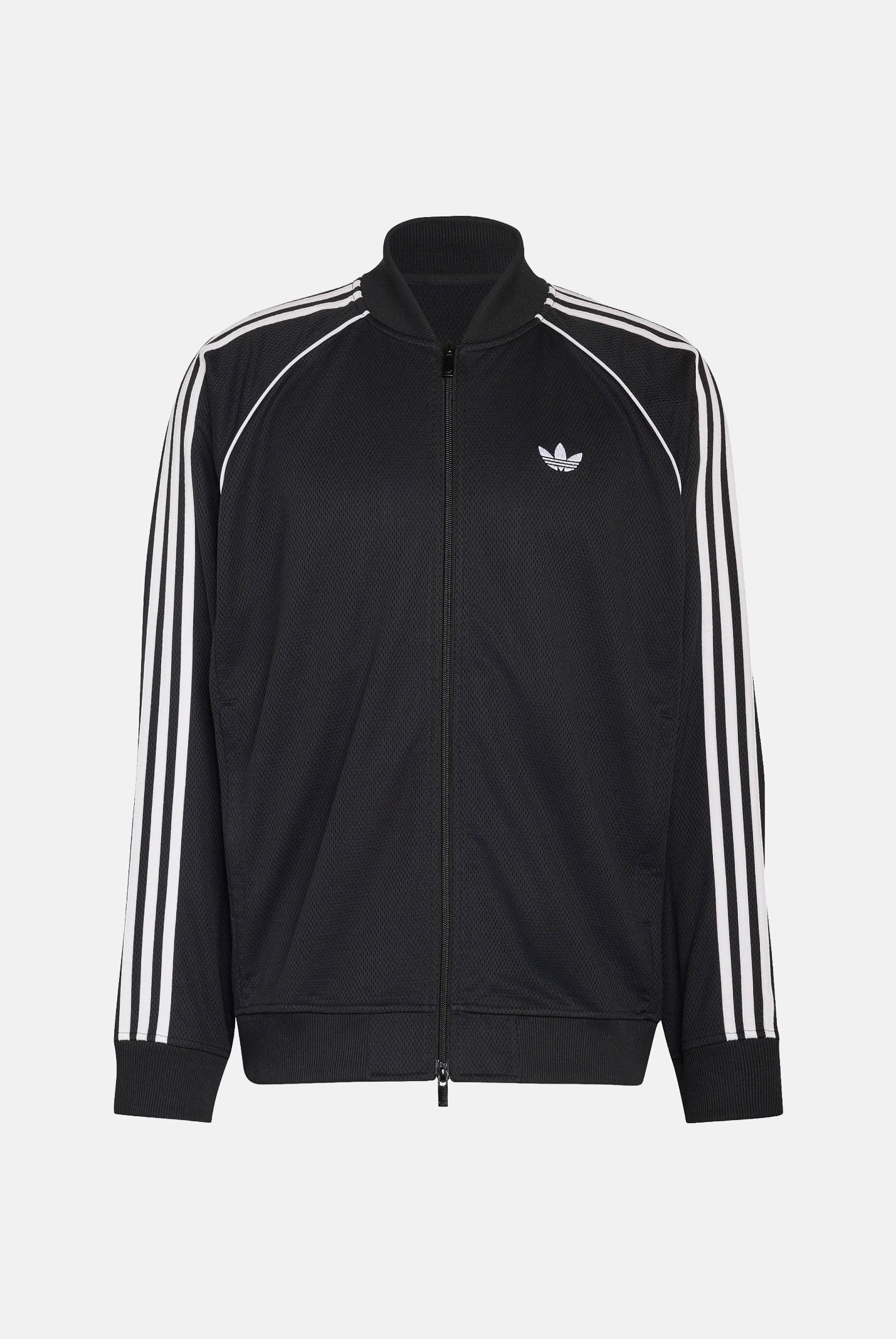 ADIDAS ORIGINALS Felpa con zip SST Adicolor Classics Tracktop black nero, colore basico nero, uomo. KR1374 . ADIDAS ORIGINALS