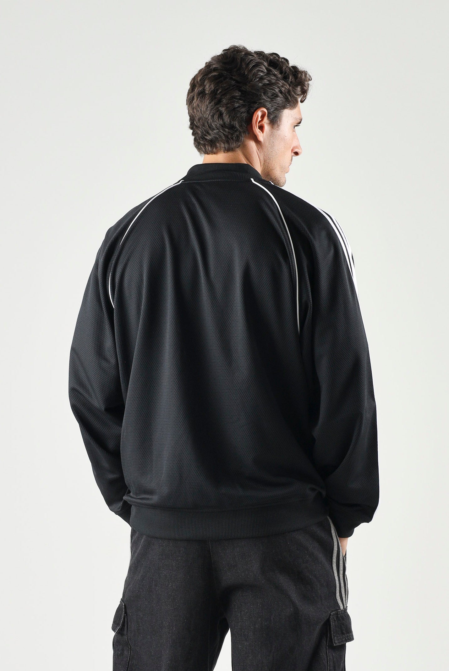 ADIDAS ORIGINALS Felpa con zip SST Adicolor Classics Tracktop black nero, colore basico nero, uomo. KR1374 . ADIDAS ORIGINALS