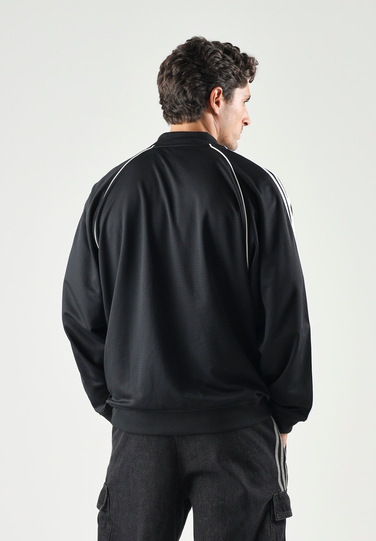 ADIDAS ORIGINALS Felpa con zip SST Adicolor Classics Tracktop nera da uomo KR1374 . ADIDAS ORIGINALS