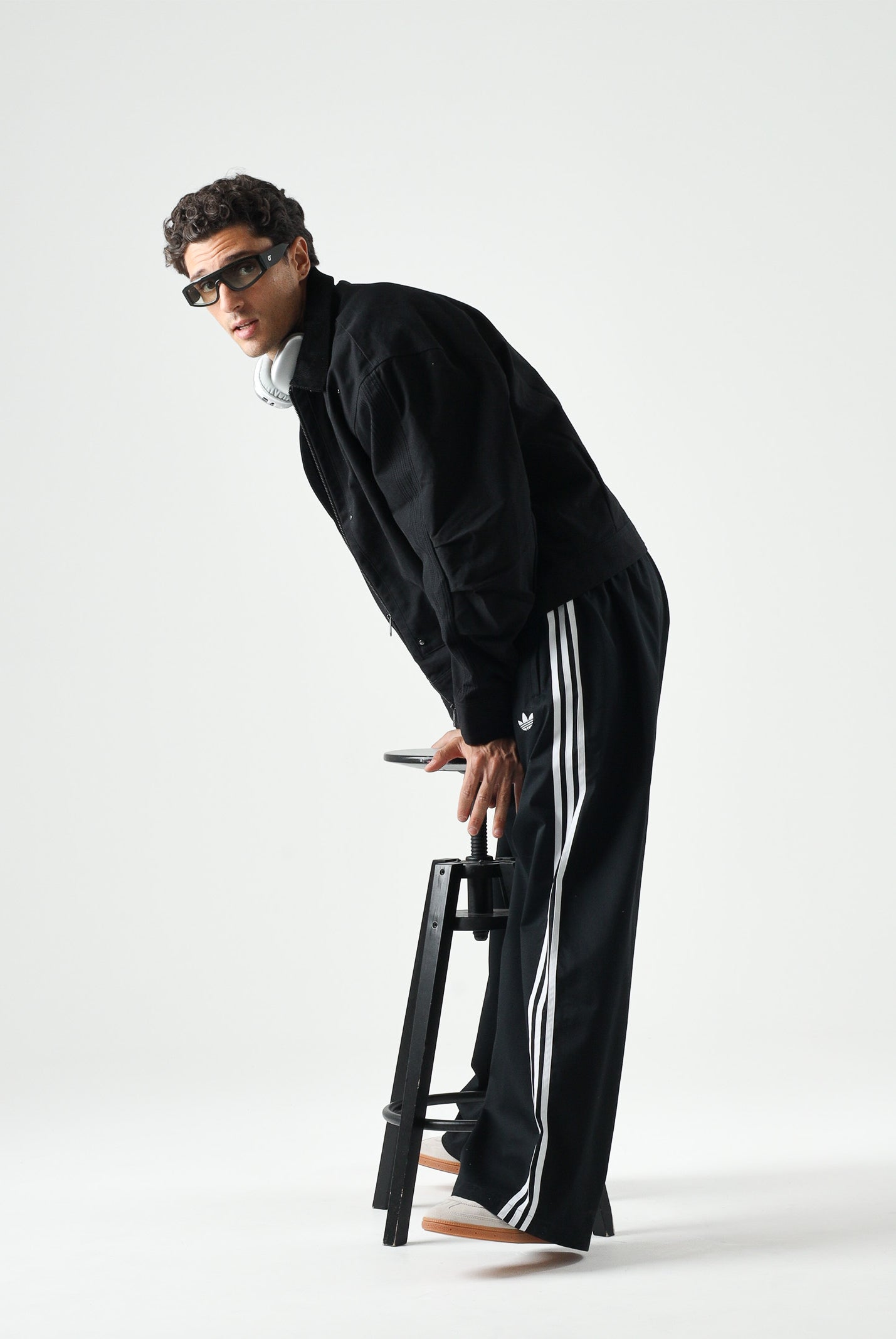 ADIDAS ORIGINALS pantaloni sportivi Adicolor SST Cotton Twill Pants black nero uomo. KR1387 . ADIDAS ORIGINALS