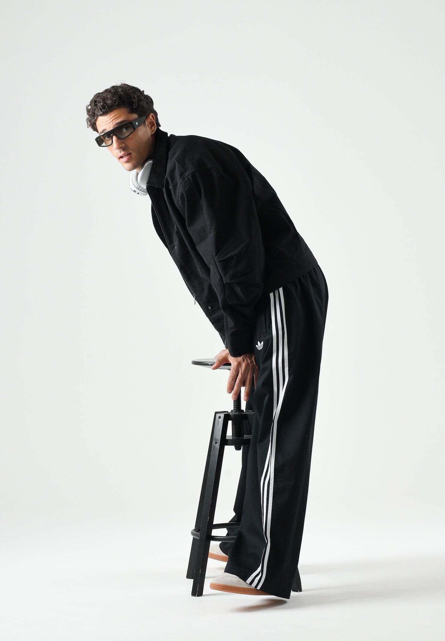 ADIDAS ORIGINALS pantaloni sportivi Adicolor SST Cotton Twill Pants black nero uomo. KR1387 . ADIDAS ORIGINALS