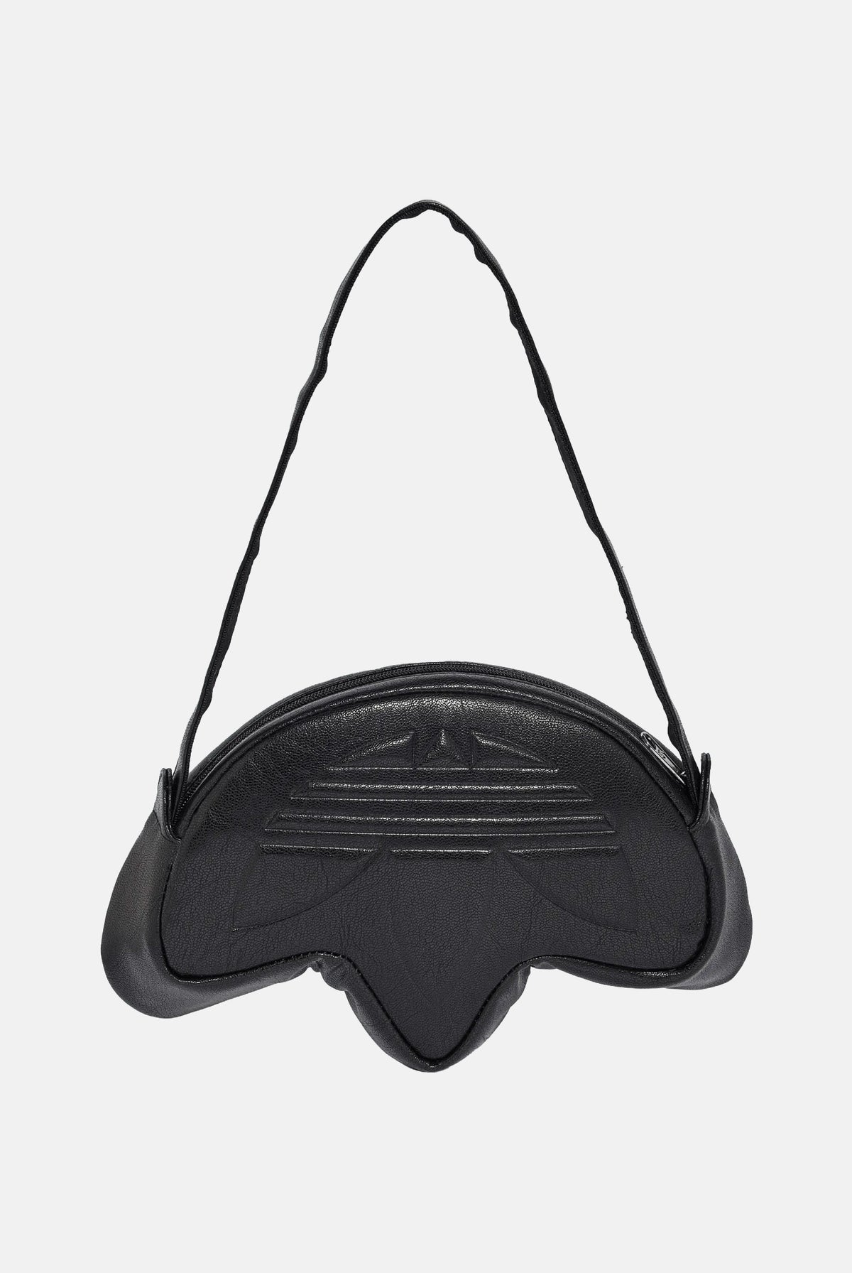 ADIDAS ORIGINALS Borsa TREFOIL Bag Metallic PU nera da donna. KR1602 . ADIDAS ORIGINALS