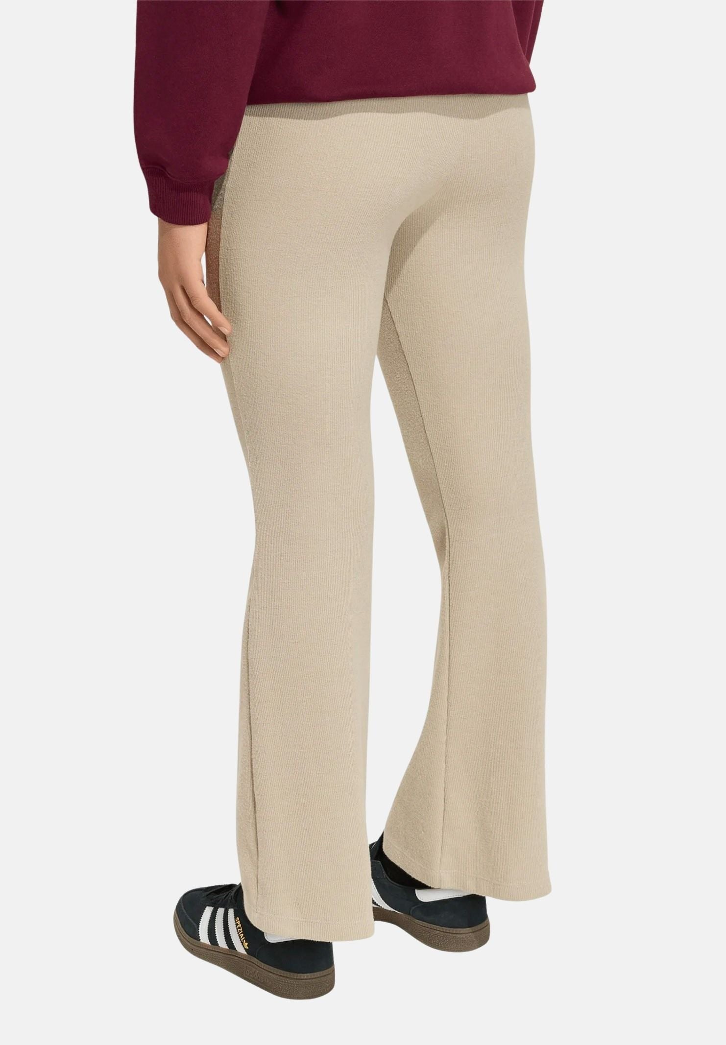 ADIDAS ORIGINALS Pantaloni Khaki Three, beige da bambina con gamba a zampa KR3487 . ADIDAS ORIGINALS