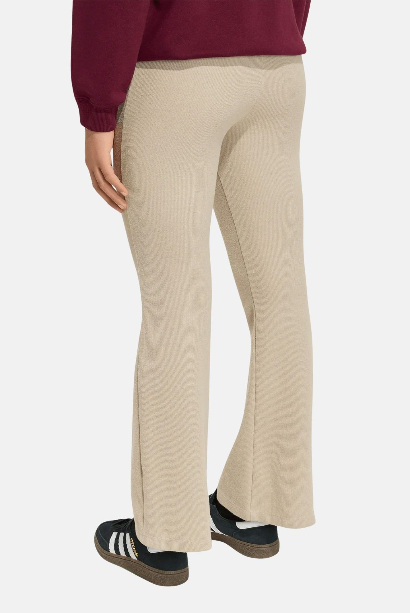 ADIDAS ORIGINALS Pantaloni Khaki Three, beige da bambina con gamba a zampa KR3487 . ADIDAS ORIGINALS