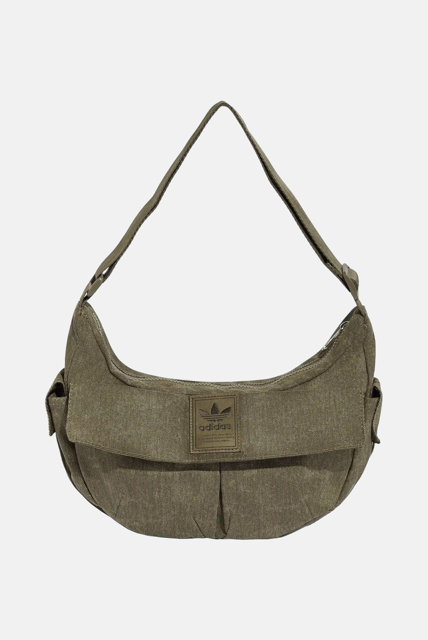 ADIDAS ORIGINALS Borsa WASHED MOON BAG Olive Strata verde oliva unisex. KR3941 . ADIDAS ORIGINALS