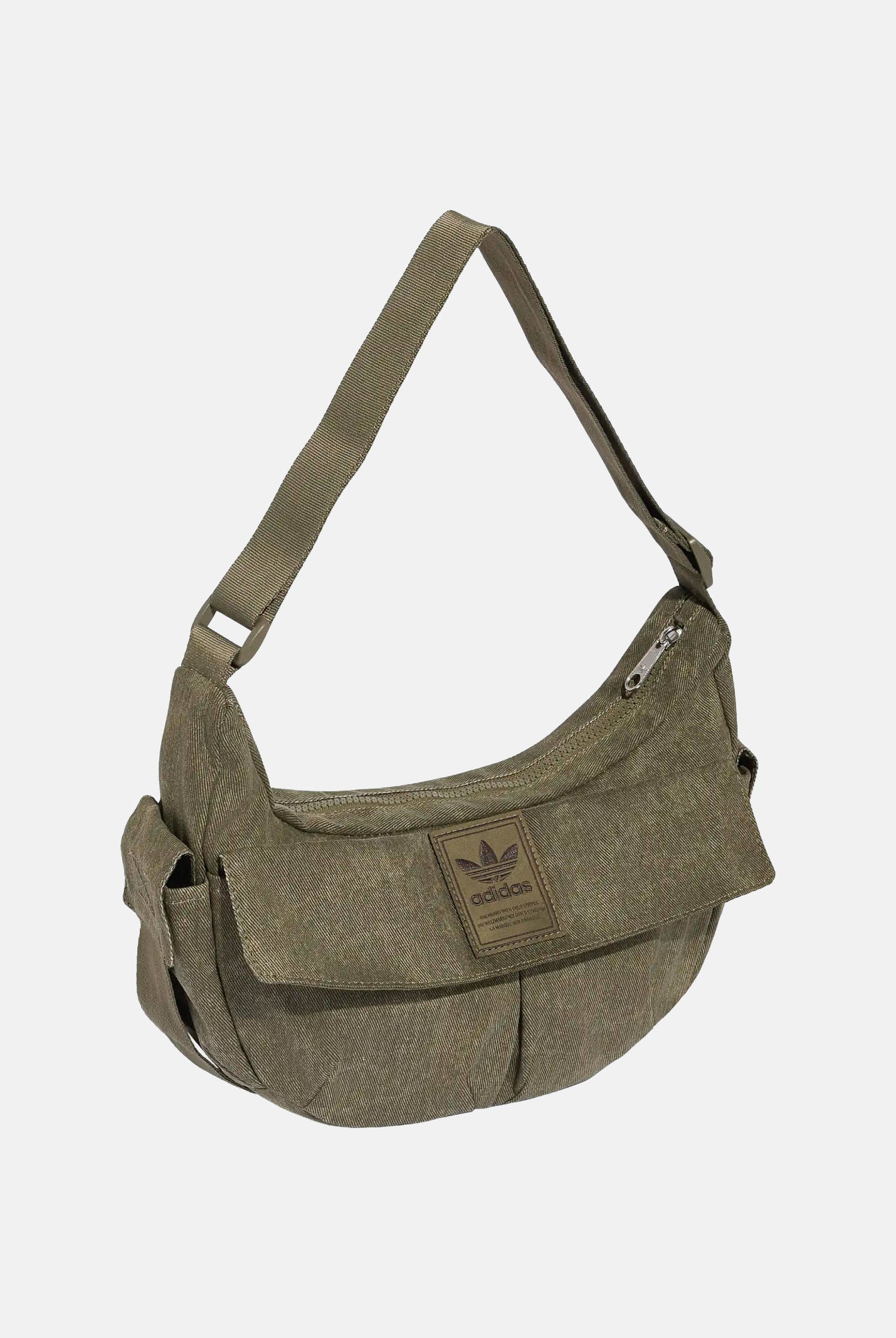 ADIDAS ORIGINALS Borsa WASHED MOON BAG Olive Strata verde oliva unisex. KR3941 . ADIDAS ORIGINALS