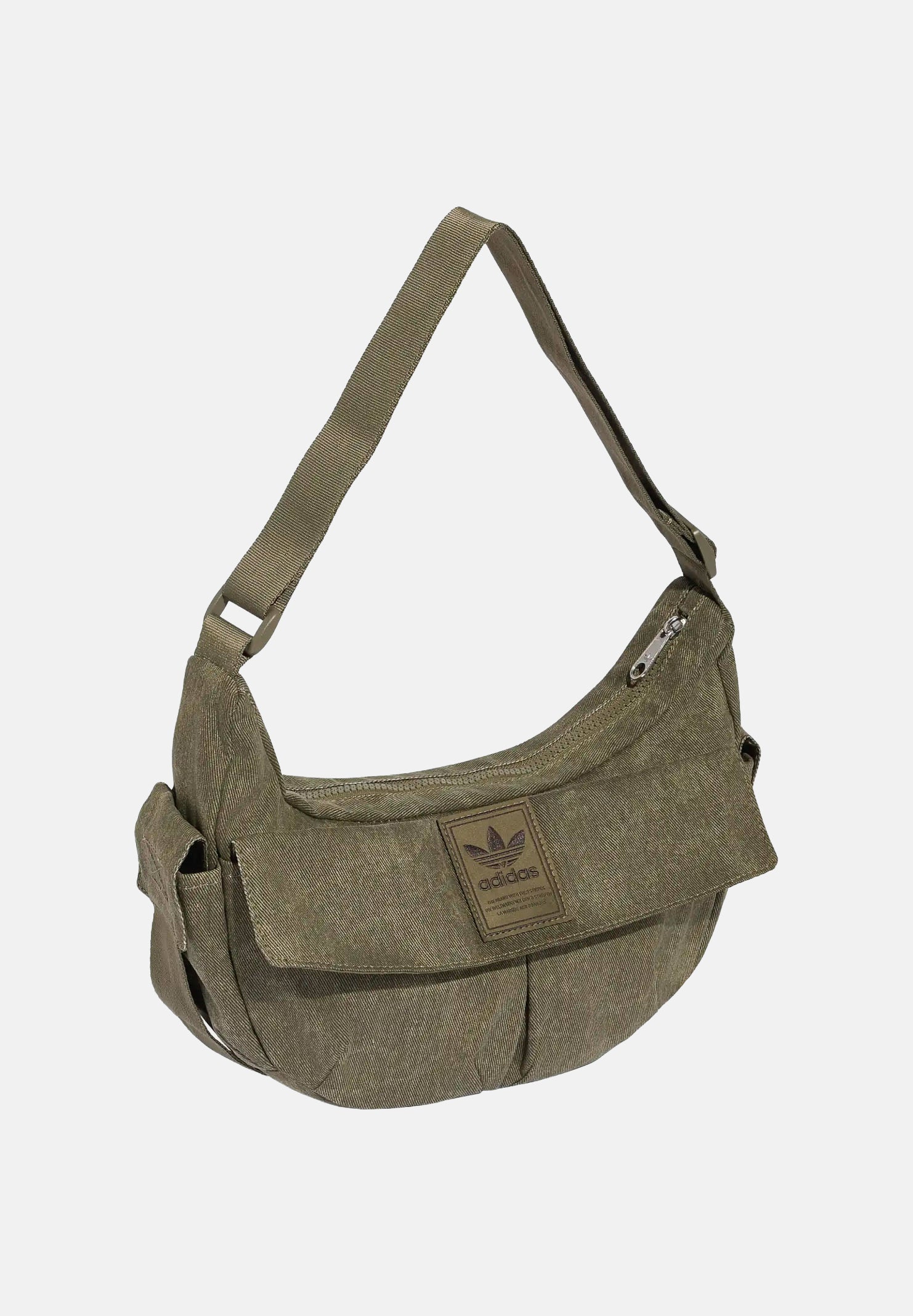 ADIDAS ORIGINALS Borsa WASHED MOON BAG Olive Strata verde oliva unisex. KR3941 . ADIDAS ORIGINALS