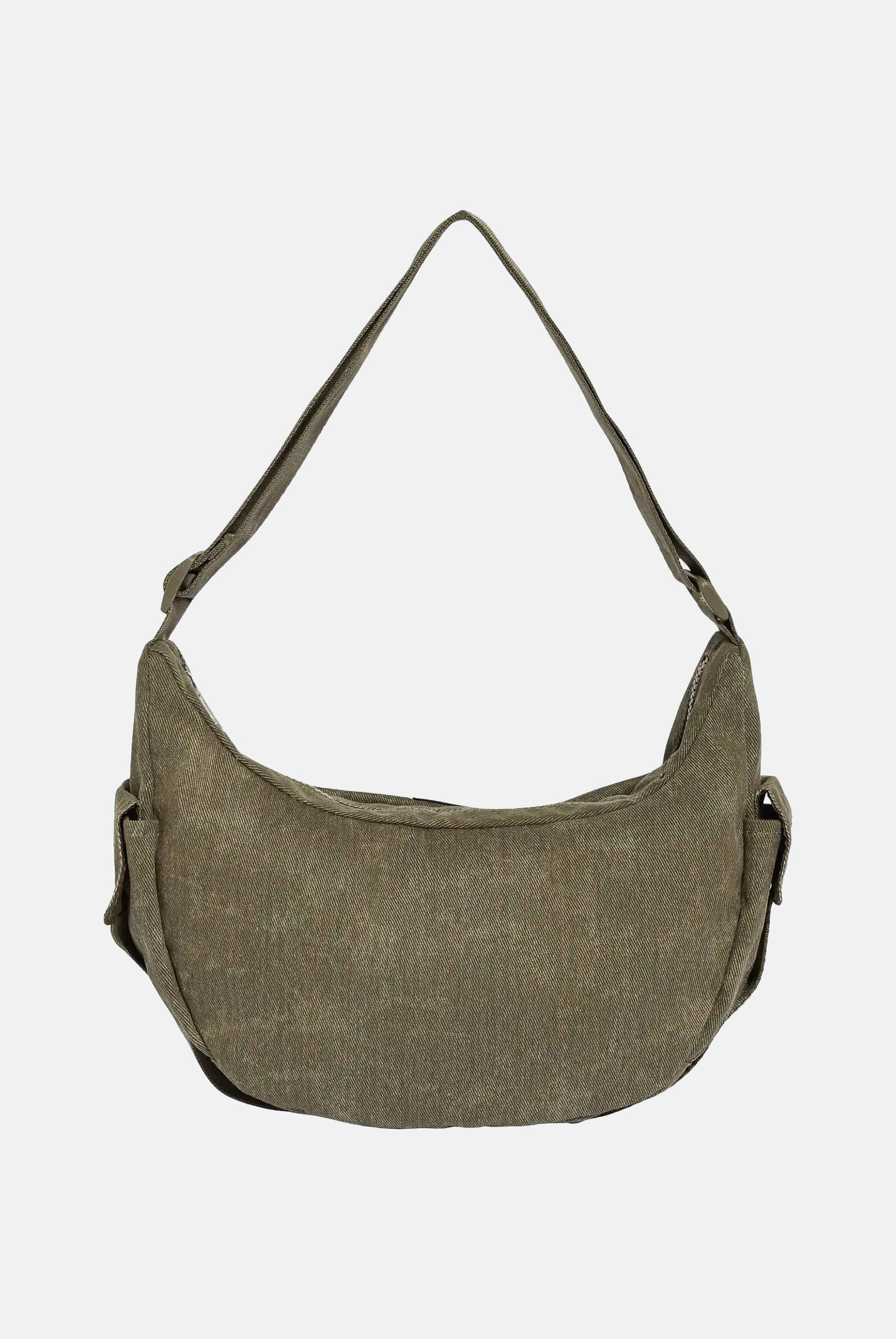 ADIDAS ORIGINALS Borsa WASHED MOON BAG Olive Strata verde oliva unisex. KR3941 . ADIDAS ORIGINALS