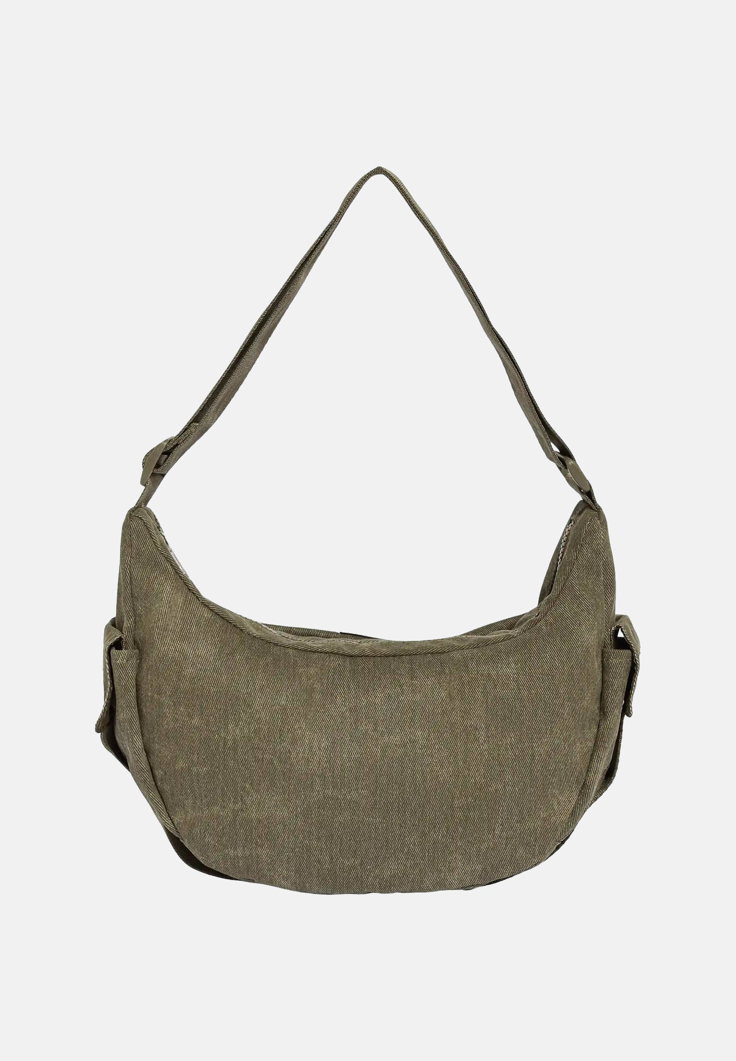 ADIDAS ORIGINALS Borsa WASHED MOON BAG Olive Strata verde oliva unisex. KR3941 . ADIDAS ORIGINALS