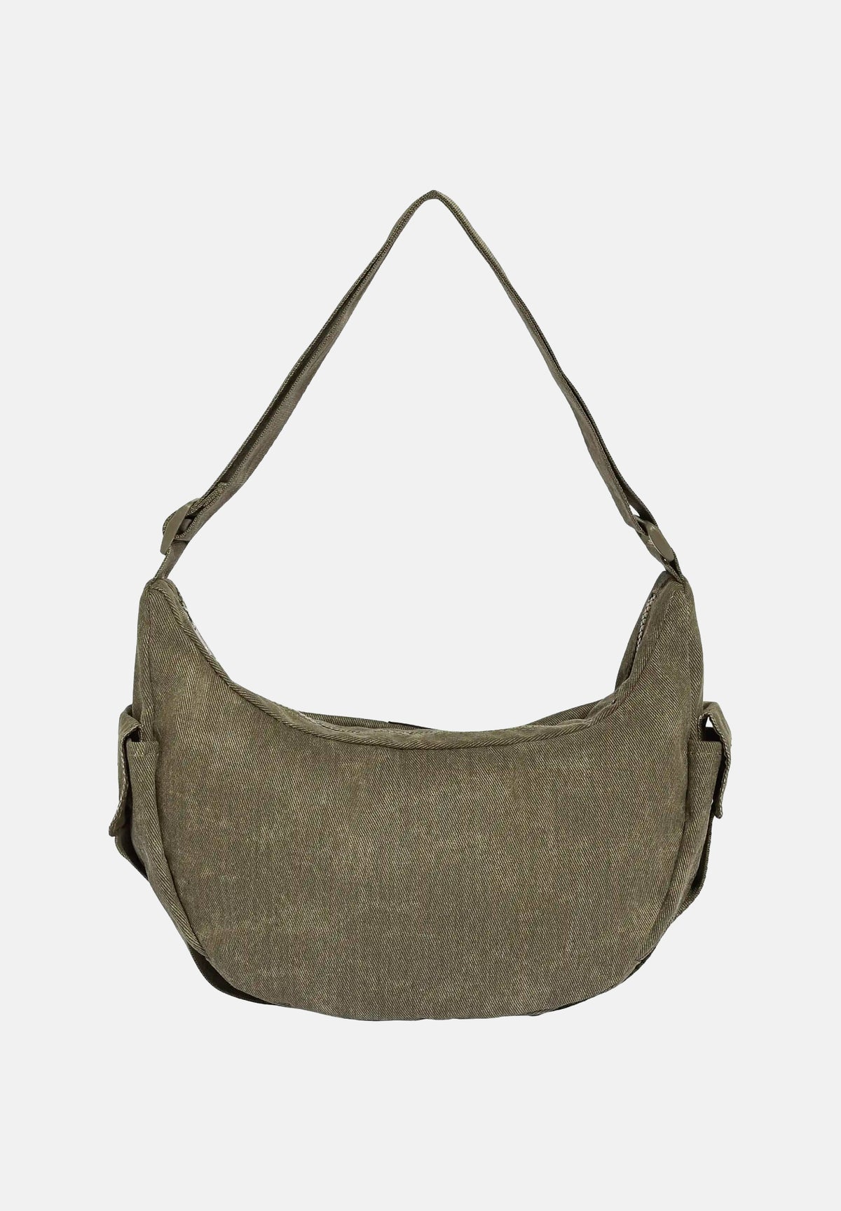 ADIDAS ORIGINALS Borsa WASHED MOON BAG verde oliva per uomo e donna KR3941 . ADIDAS ORIGINALS
