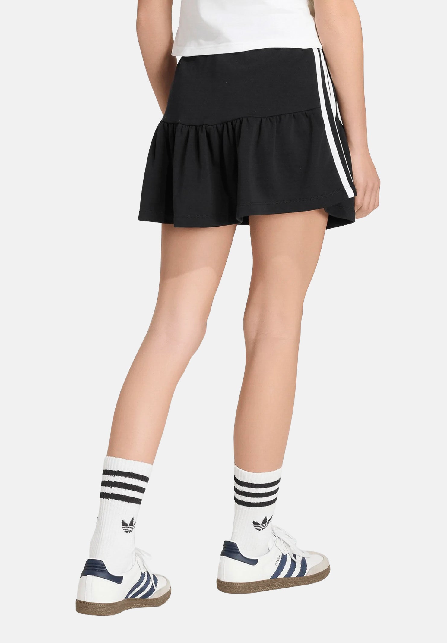 ADIDAS ORIGINALS Gonna 3 STRIPE nera da bambina KR6535 . ADIDAS ORIGINALS