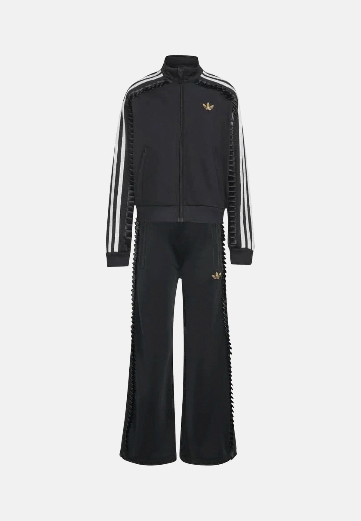 ADIDAS ORIGINALS Tuta nera per bambino e bambina con 3-stripes iconiche KR6591 . ADIDAS ORIGINALS