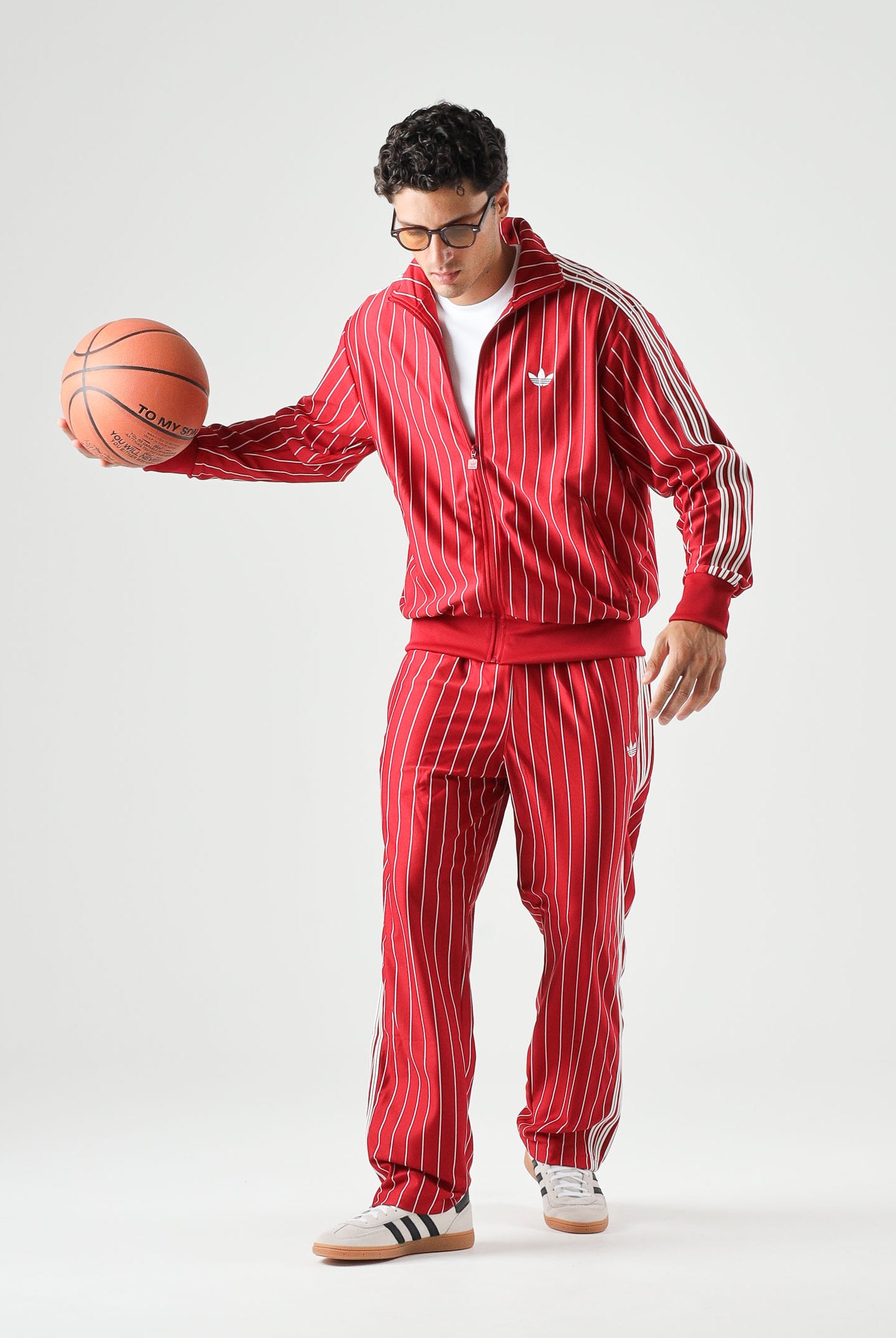 ADIDAS ORIGINALS felpa con zip Firebird Pinstripes Track Top team victory red rosso, colore basico rosso, uomo. KR7227 . ADIDAS ORIGINALS