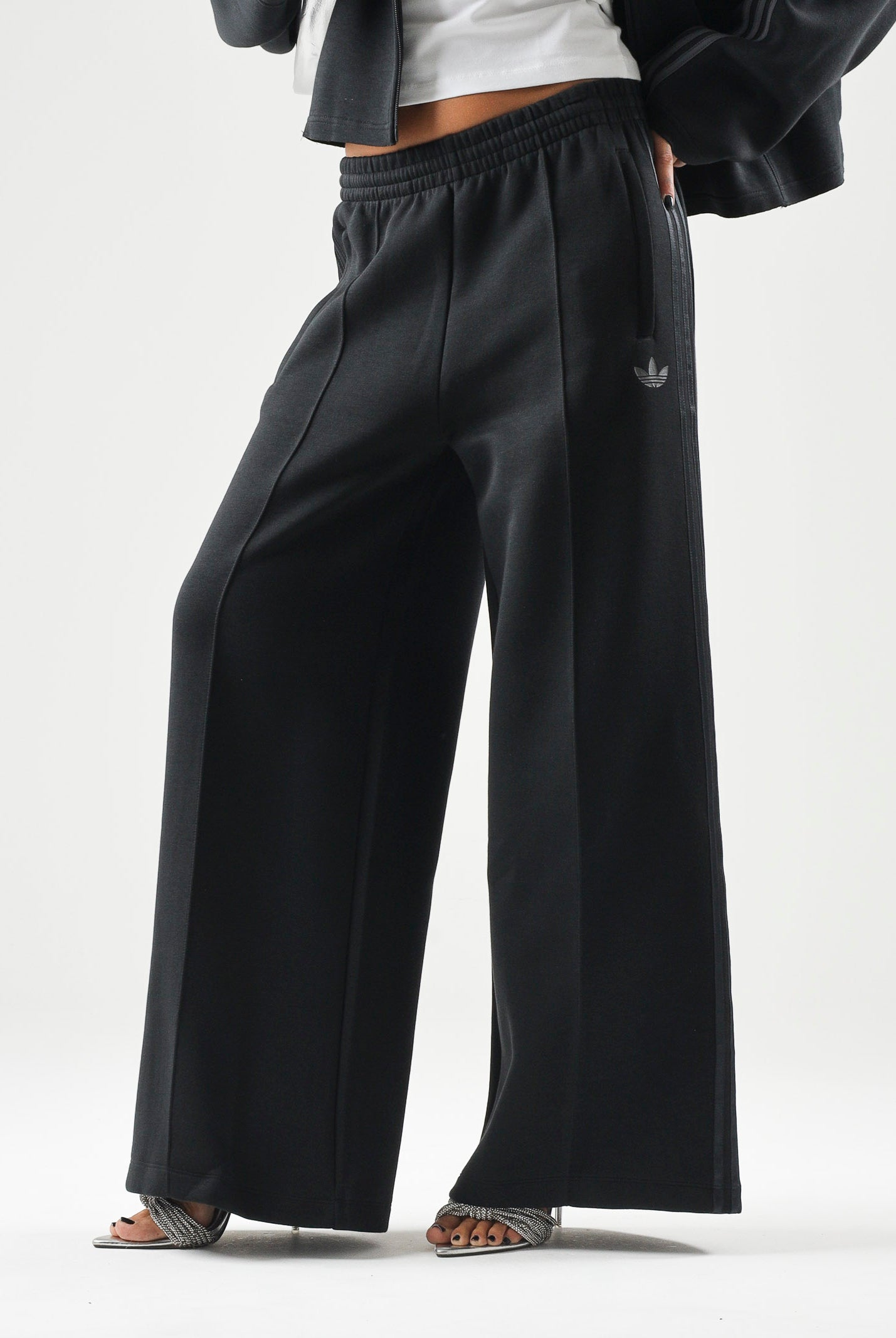 ADIDAS ORIGINALS Pantaloni TRACK PANTS SPACER Black, grigio notte da donna KR9176 . ADIDAS ORIGINALS