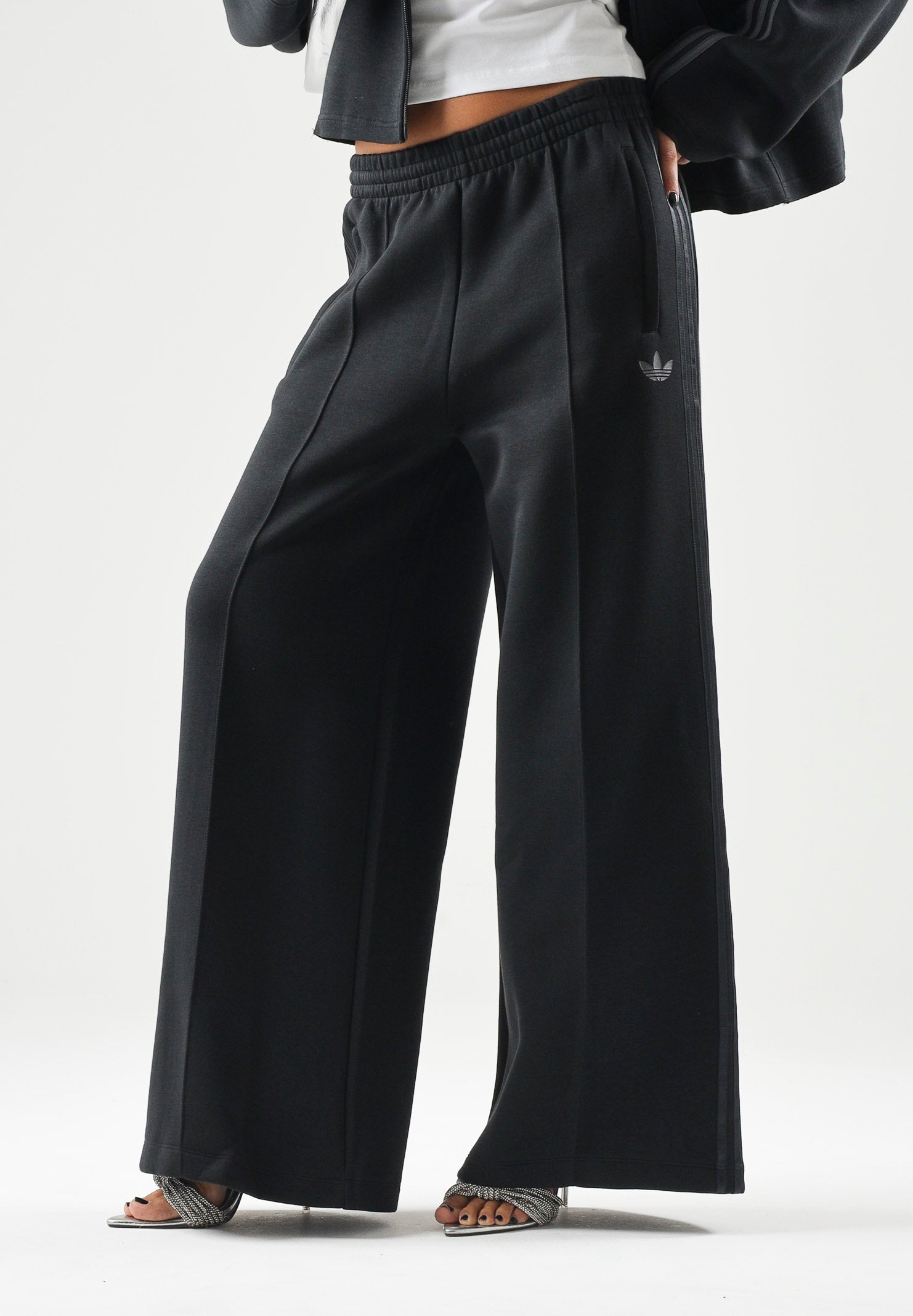 ADIDAS ORIGINALS Pantaloni TRACK PANTS SPACER Black, grigio notte da donna KR9176 . ADIDAS ORIGINALS