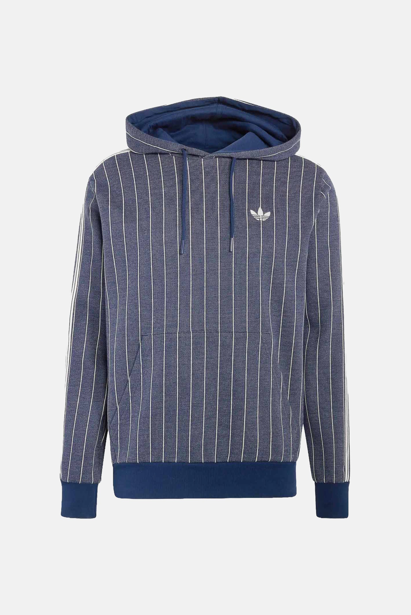 ADIDAS ORIGINALS Felpa con cappuccio PINSTRIPES Night Indigo, blu, uomo. KR9704 . ADIDAS ORIGINALS