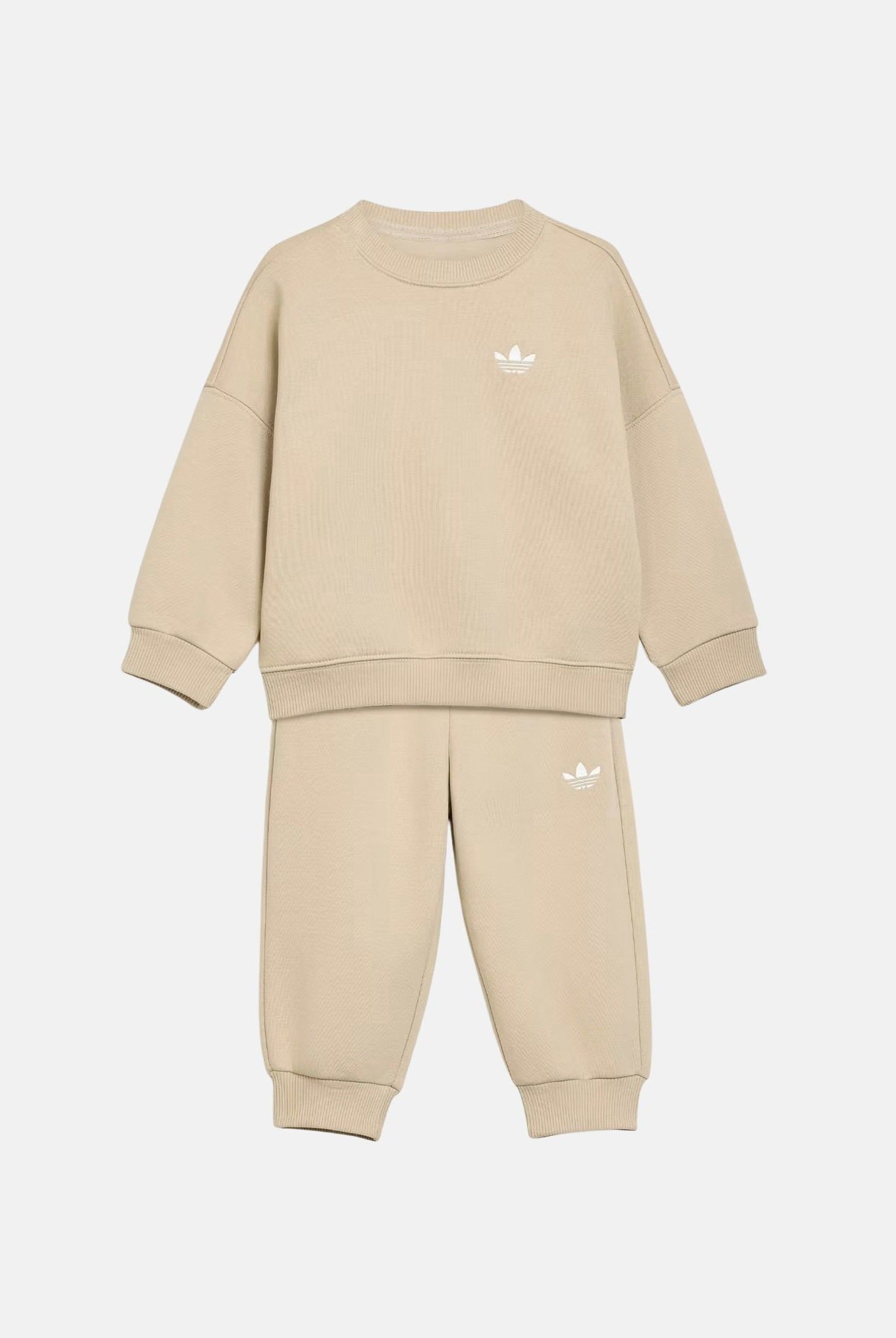 ADIDAS ORIGINALS Tuta KHATHR- beige, neonato. con logo iconico KS1262 . ADIDAS ORIGINALS