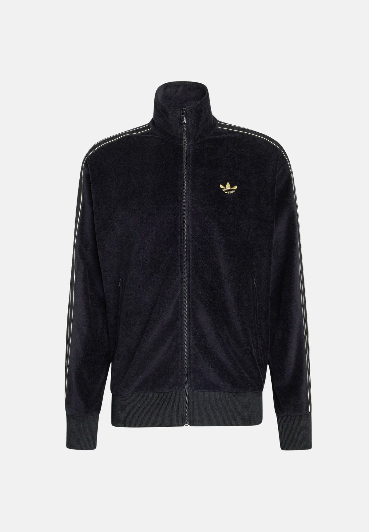 ADIDAS ORIGINALS Felpa con zip FIREBIRD VELOUR nero da uomo con zip KS4094 . ADIDAS ORIGINALS