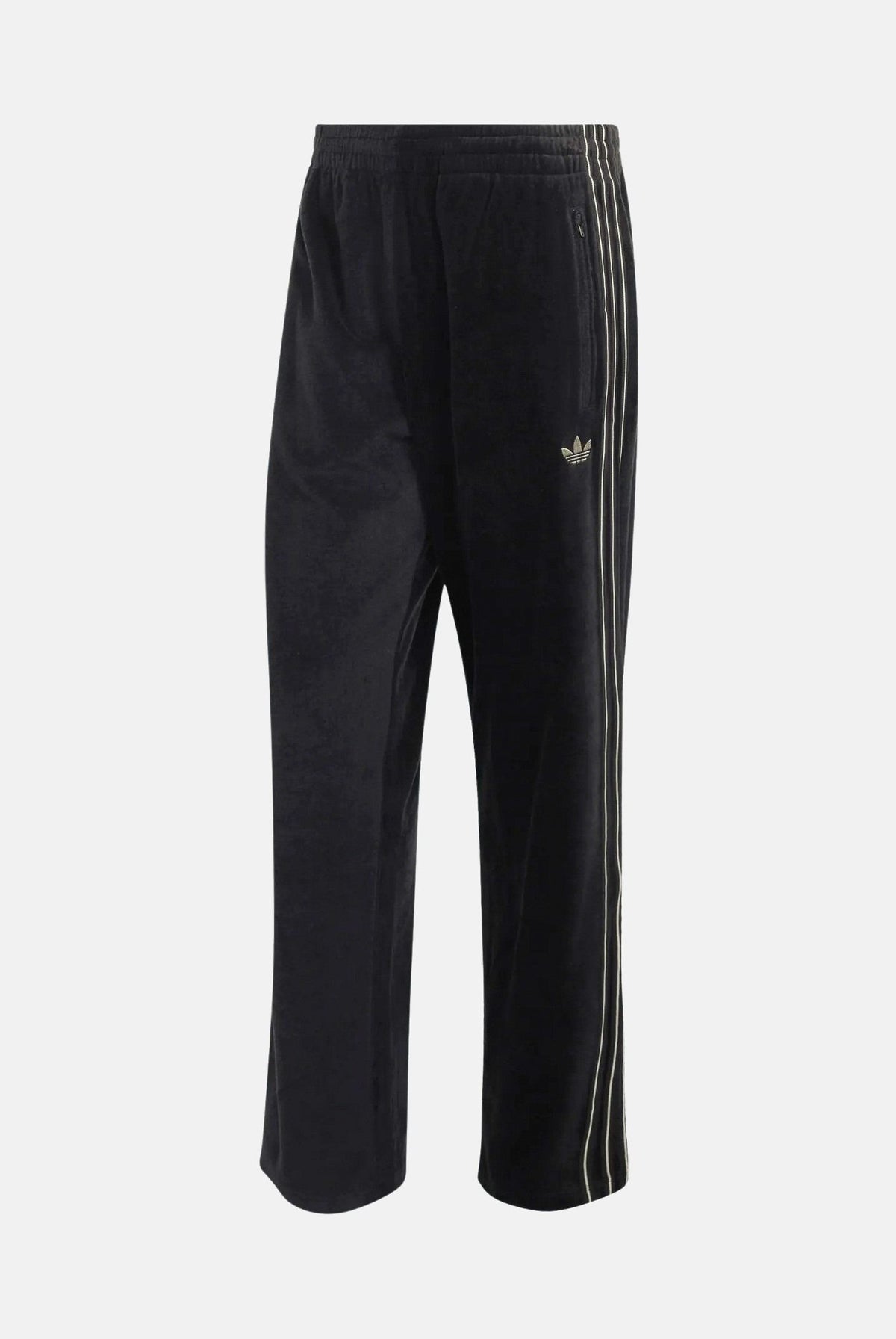 ADIDAS ORIGINALS Pantaloni FIREBIRD VELOUR nero per uomo e donna con dettagli laterali tono su tono. KS4100 . ADIDAS ORIGINALS