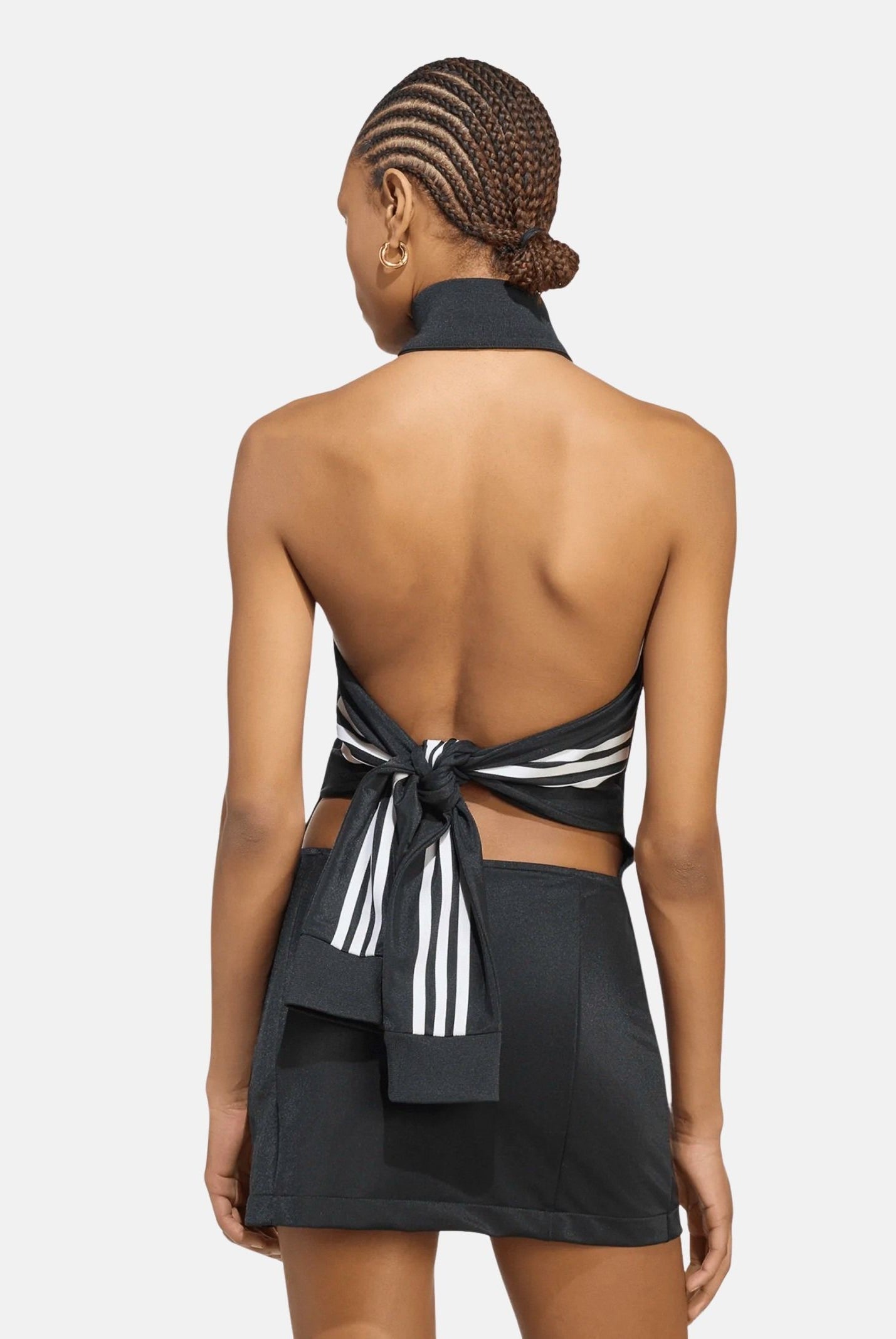 ADIDAS ORIGINALS Abito OPEN BACK corto da donna con chiusura zip frontale <BR/> KS4163 . ADIDAS ORIGINALS