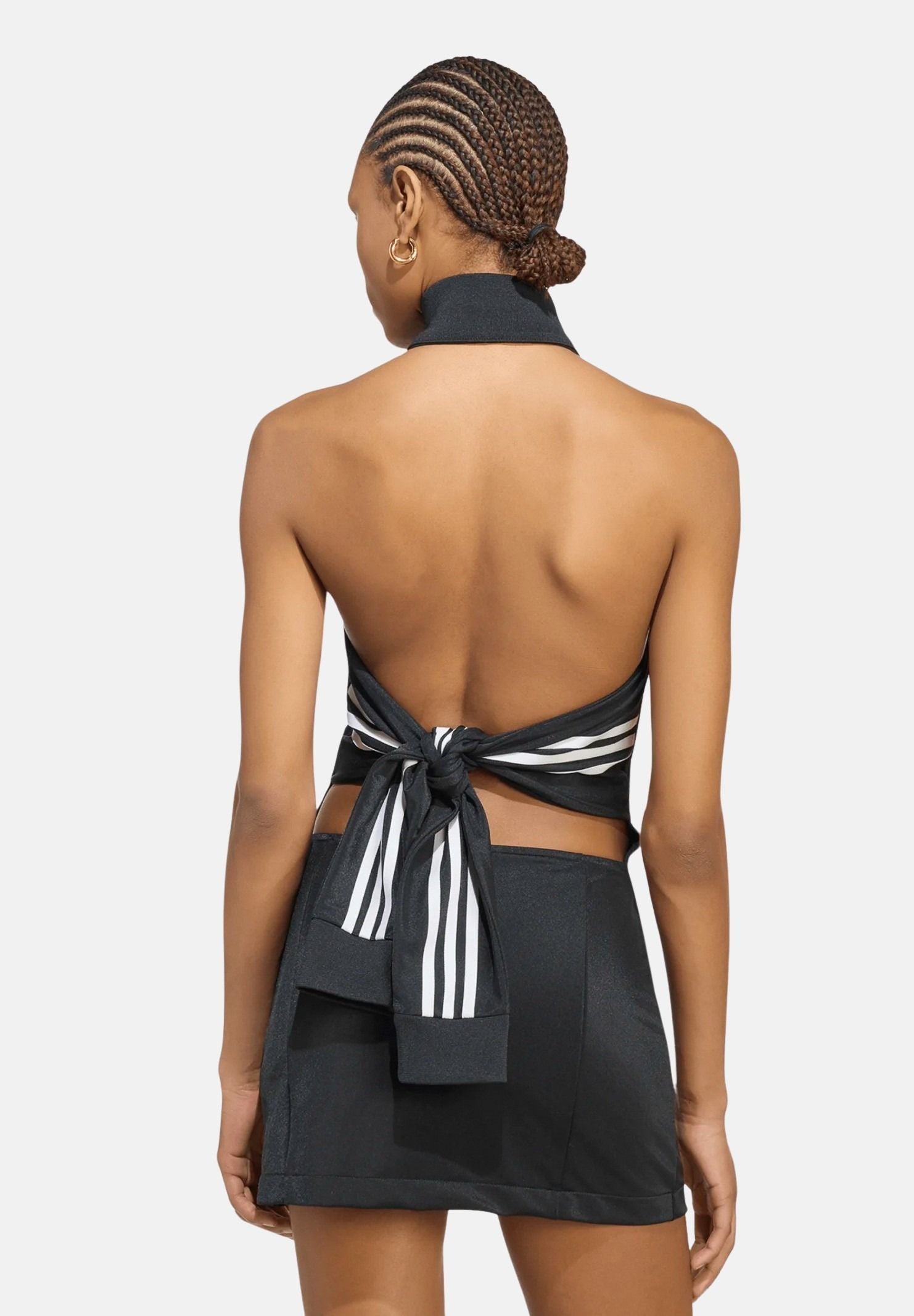 ADIDAS ORIGINALS Abito OPEN BACK corto da donna con chiusura zip frontale <BR/> KS4163 . ADIDAS ORIGINALS