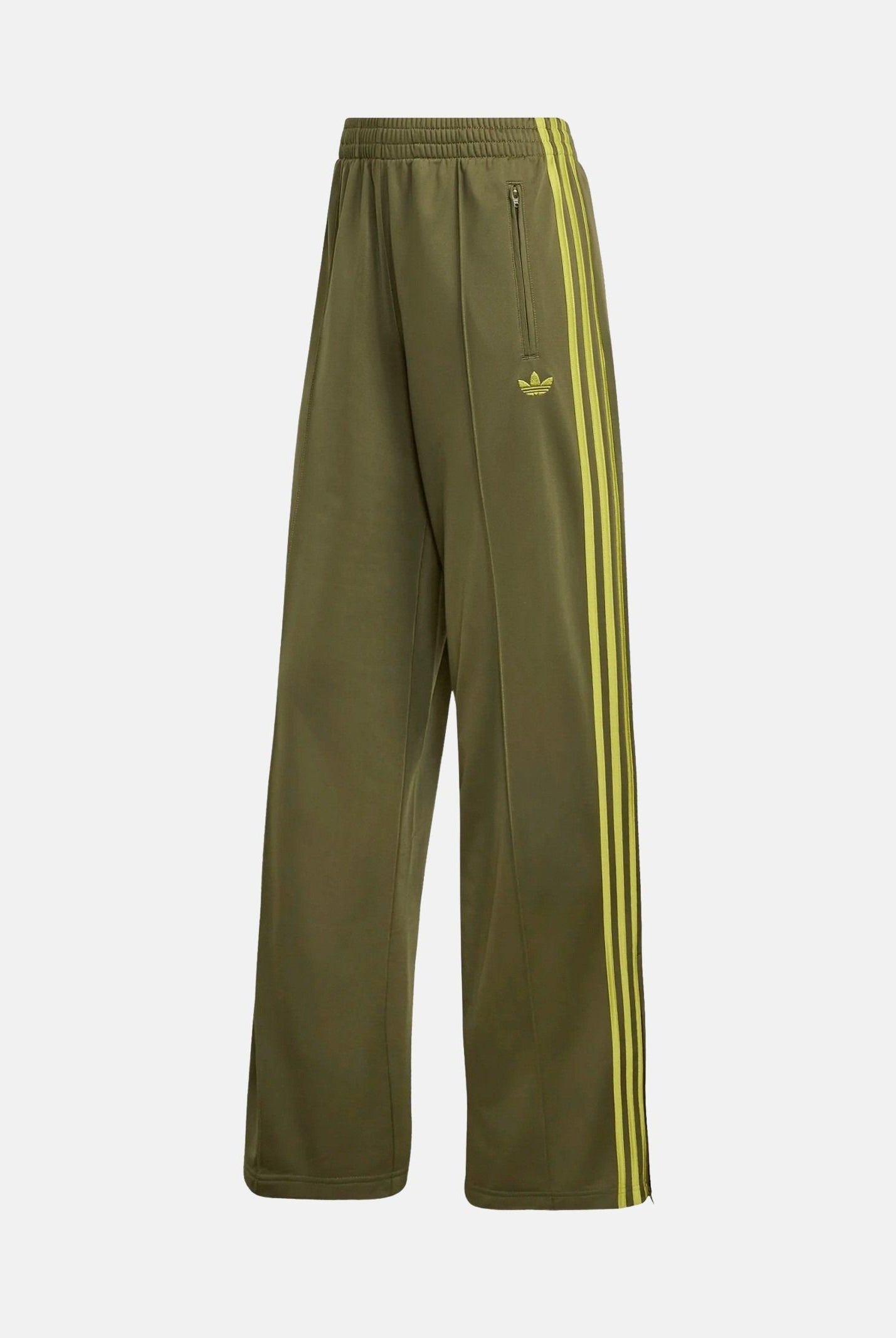 ADIDAS ORIGINALS Pantaloni FIREBIRD LOOSE TRACK PANTS verde olive da donna con 3-stripes iconiche KS4664 . ADIDAS ORIGINALS