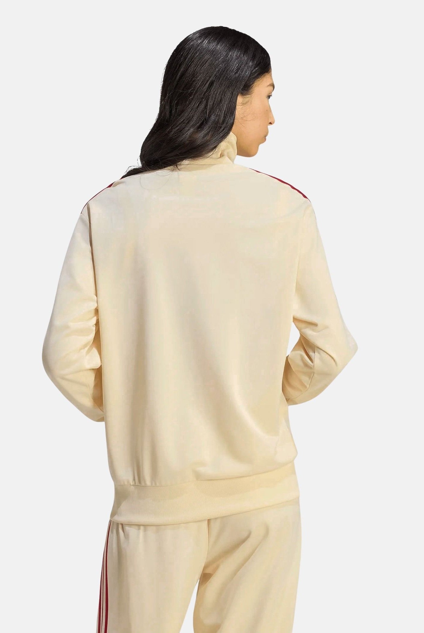 ADIDAS ORIGINALS Giacca FIREBIRD TRACK TOP LOOSE Warm Vanilla per uomo e donna con iconiche 3-Stripes rosse KS4674 . ADIDAS ORIGINALS