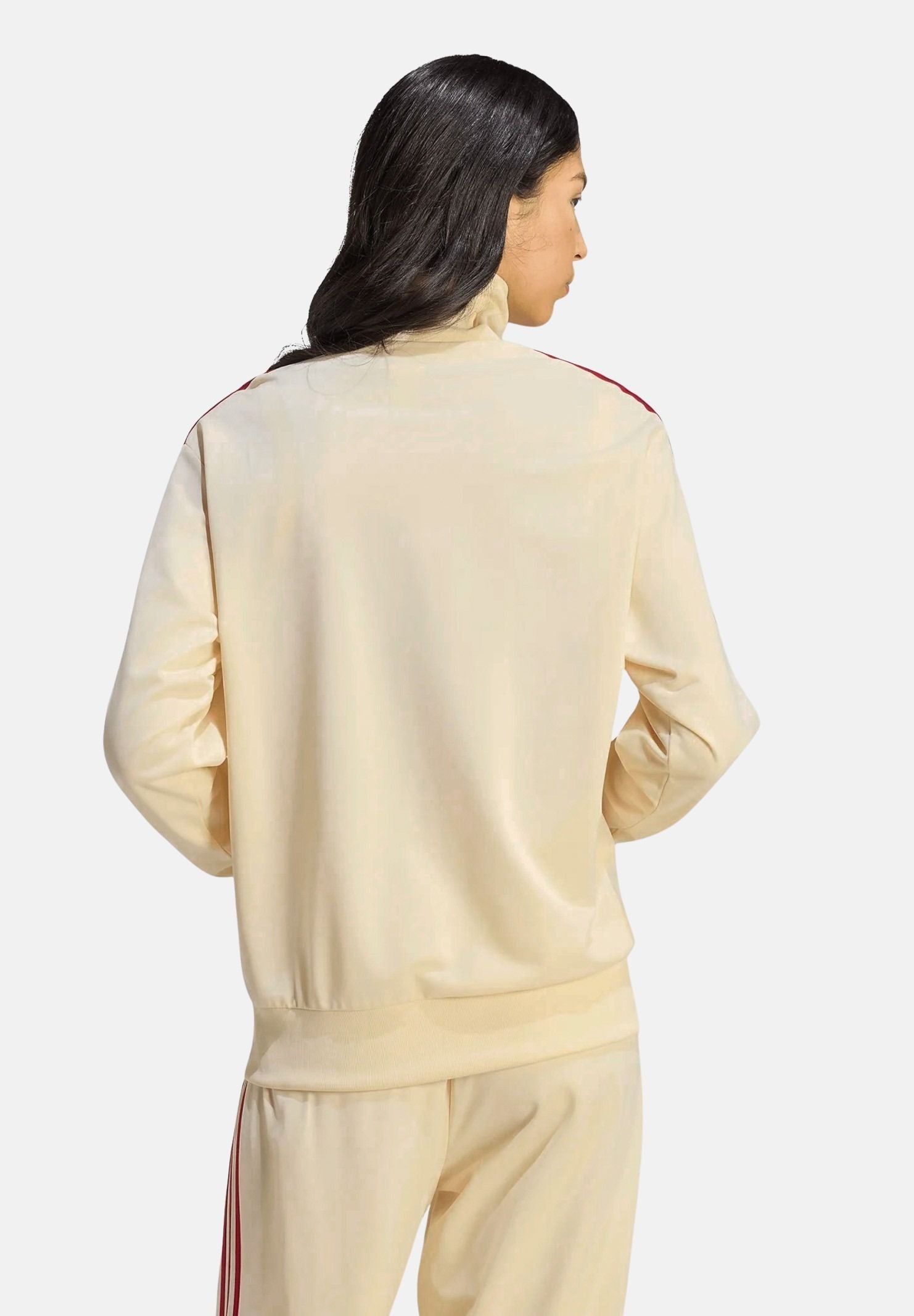 ADIDAS ORIGINALS Giacca FIREBIRD TRACK TOP LOOSE Warm Vanilla per uomo e donna con iconiche 3-Stripes rosse KS4674 . ADIDAS ORIGINALS