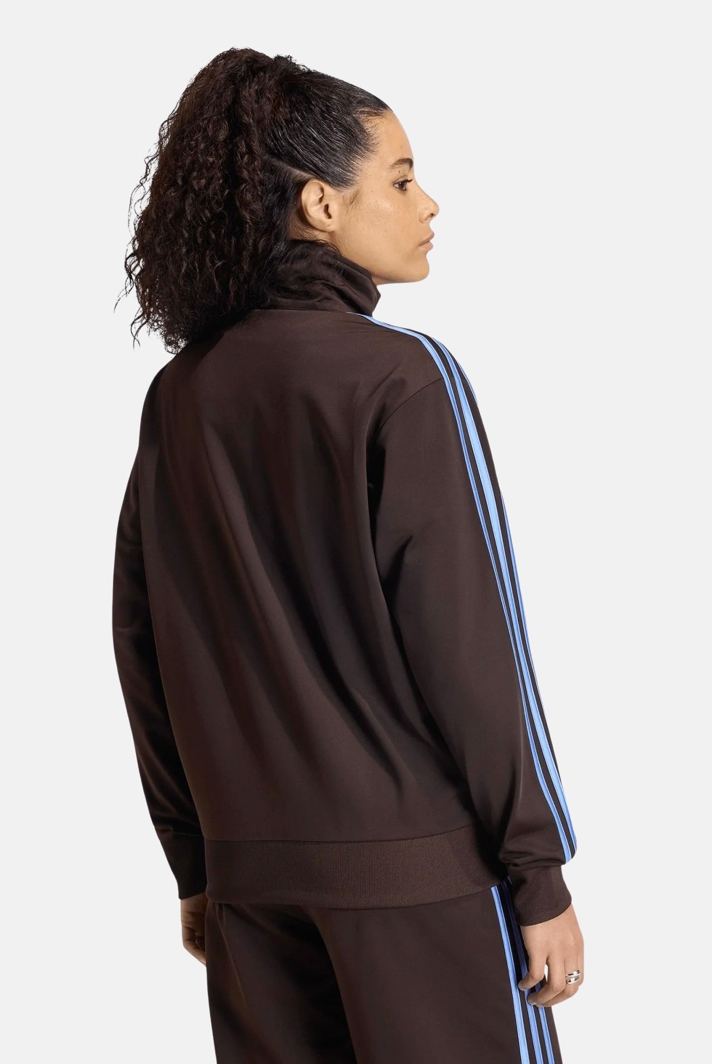 ADIDAS ORIGINALS Felpa FIREBIRD LOOSE Aurora Coffee-marrone da donna con 3-stripes KS4680 . ADIDAS ORIGINALS