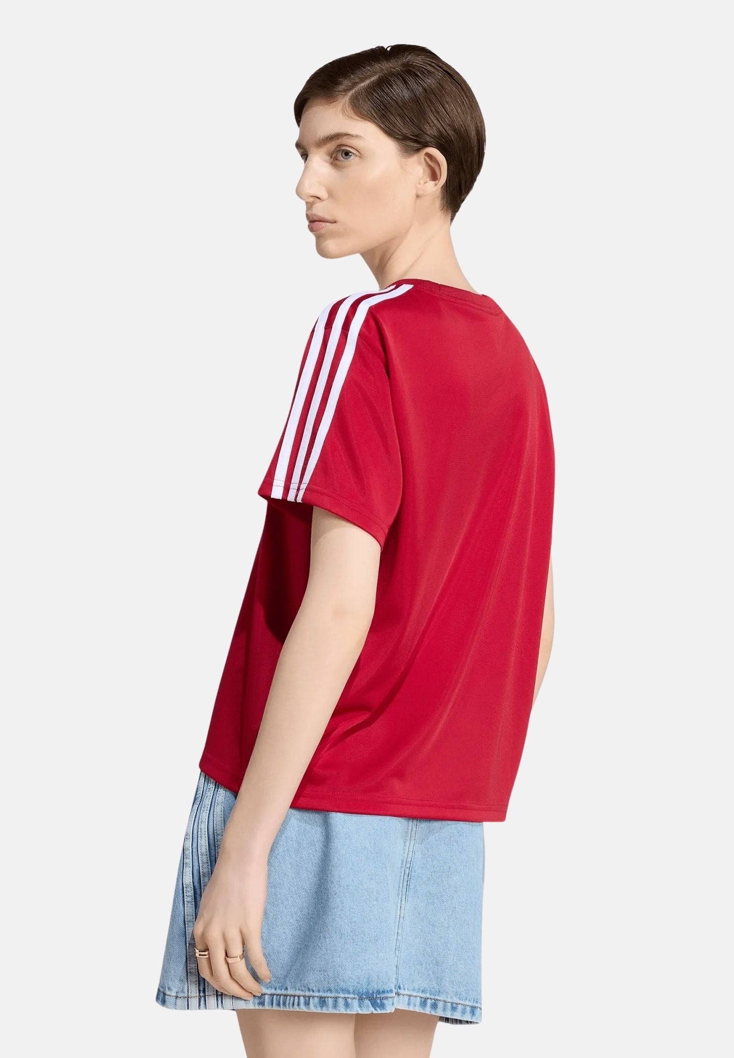 ADIDAS ORIGINALS T-shirt FIREBIRD sportiva victory red- rosso, da donna <BR/> KS4802 . ADIDAS ORIGINALS