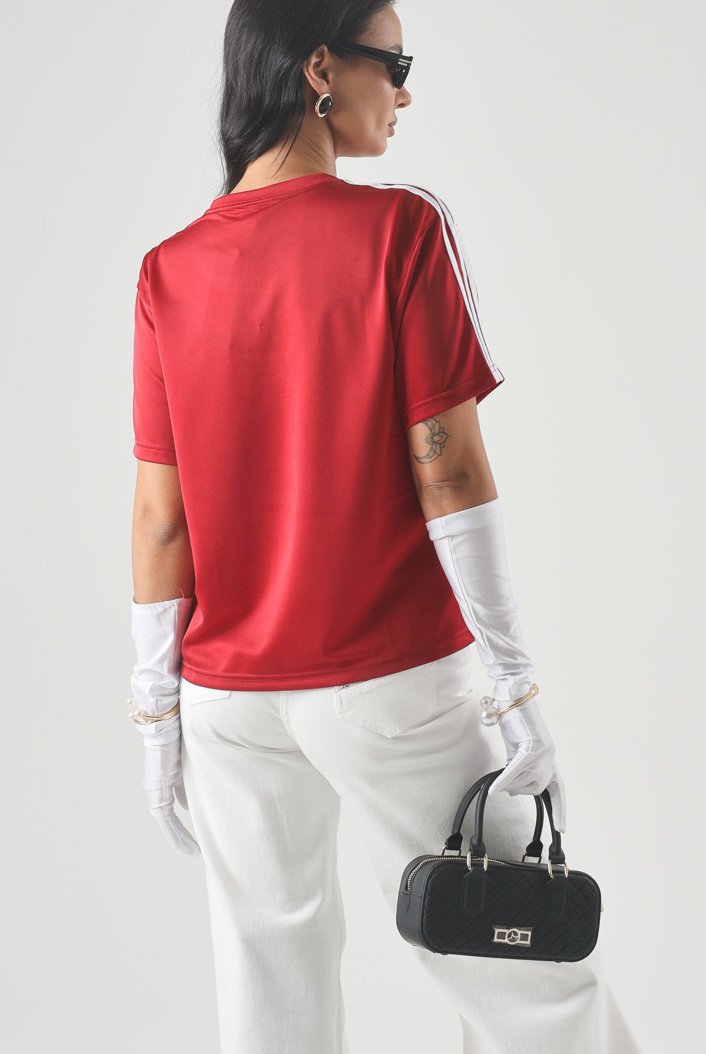 ADIDAS ORIGINALS T-shirt FIREBIRD sportiva victory red- rosso, da donna <BR/> KS4802 . ADIDAS ORIGINALS