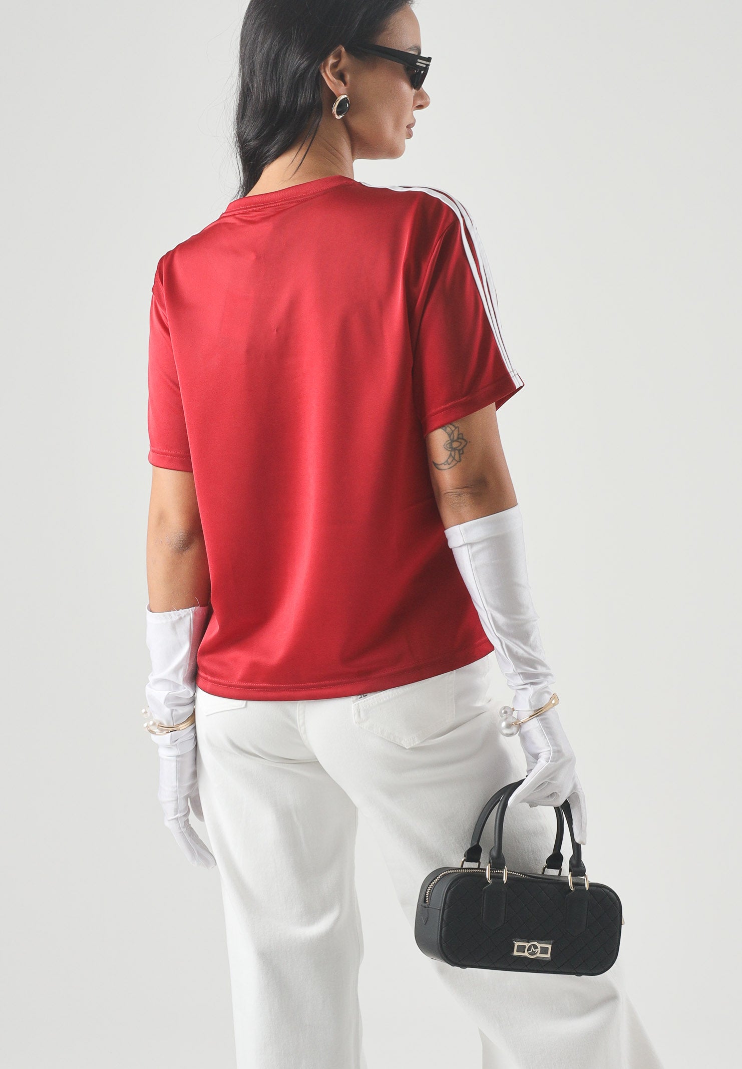 ADIDAS ORIGINALS T-shirt FIREBIRD sportiva victory red- rosso, da donna <BR/> KS4802 . ADIDAS ORIGINALS