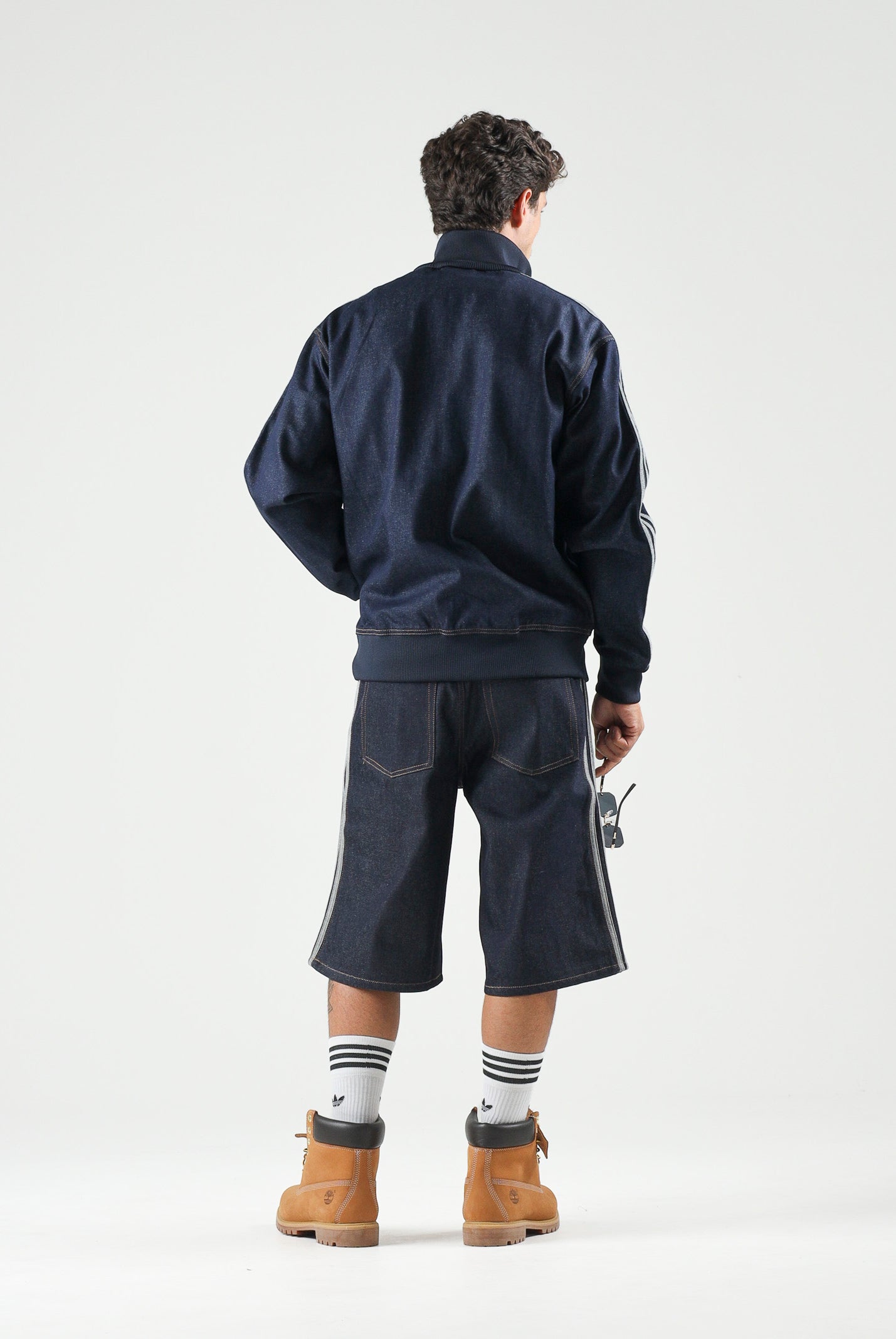 ADIDAS ORIGINALS Giubbotto FIREBIRD ADICOLOR indigo blu da uomo con 3-Stripes sulle maniche. KS4971 . ADIDAS ORIGINALS