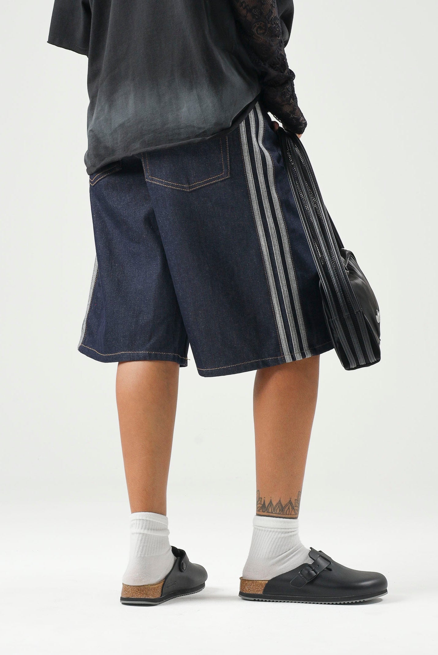 ADIDAS ORIGINALS Shorts FIREBIRD ADICOLOR JORTS indig blu per uomo e donna con iconiche 3-stripes KS6882 . ADIDAS ORIGINALS