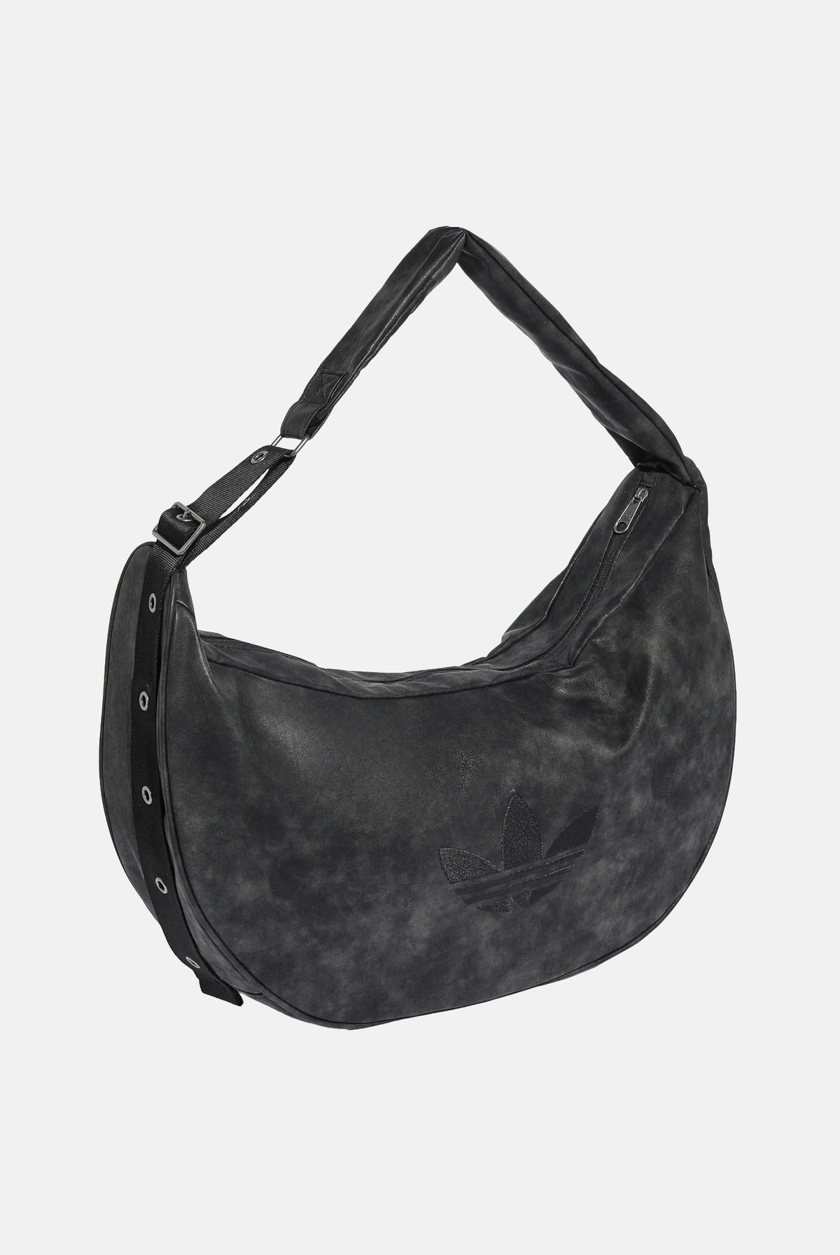 ADIDAS ORIGINALS Borsa a spalla MOON IN PU nera da donna con borchie KS6911 . ADIDAS ORIGINALS
