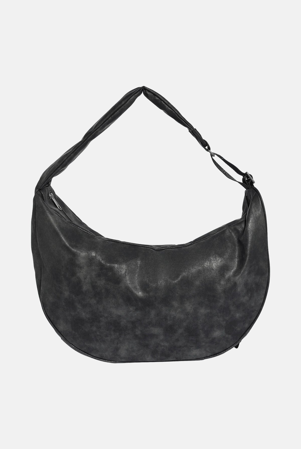 ADIDAS ORIGINALS Borsa a spalla MOON IN PU nera da donna con borchie KS6911 . ADIDAS ORIGINALS