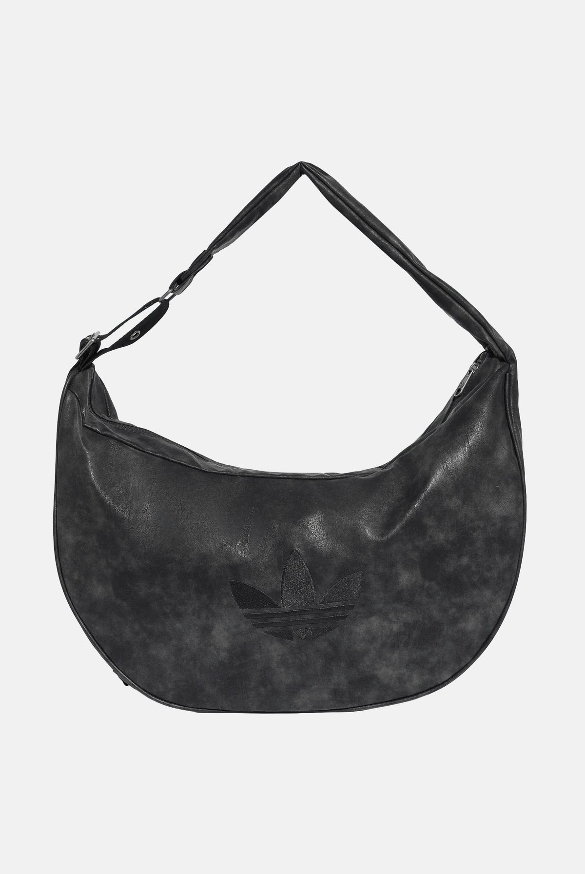 ADIDAS ORIGINALS Borsa a spalla MOON IN PU nera da donna con borchie KS6911 . ADIDAS ORIGINALS