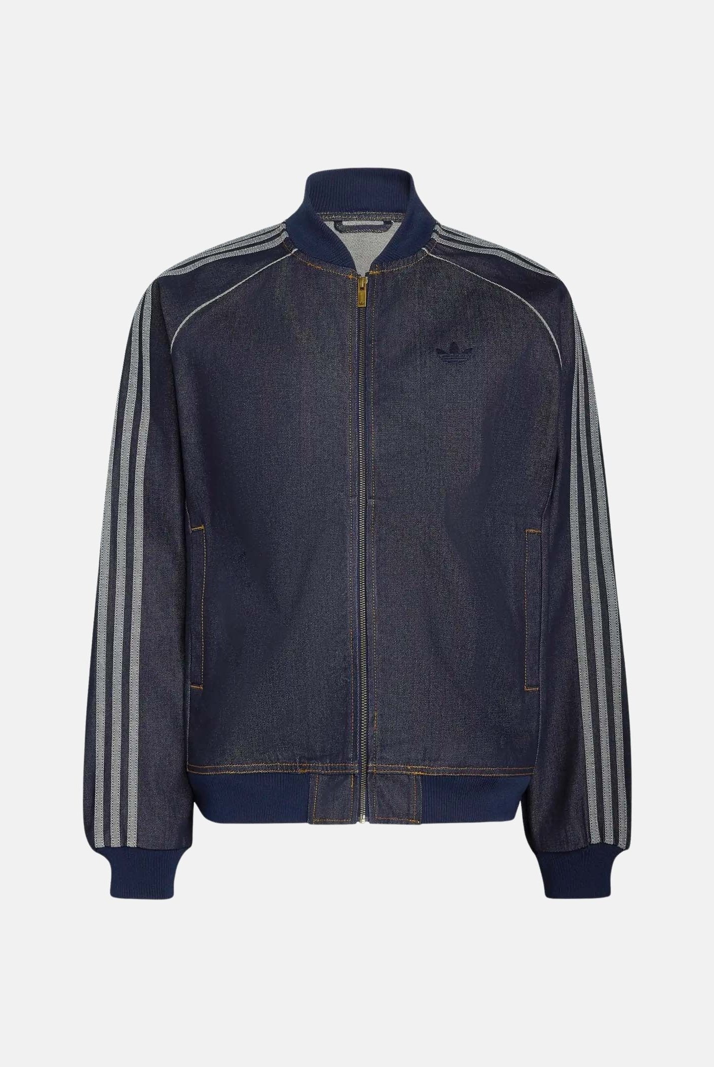 ADIDAS ORIGINALS Giubbotto SST ADICOLOR DENIM blu da uomo , con iconiche 3-Stripes KS6926 . ADIDAS ORIGINALS