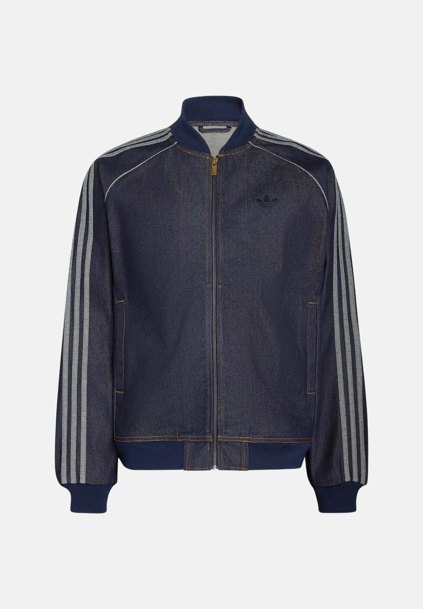 ADIDAS ORIGINALS Giubbotto SST ADICOLOR DENIM blu da uomo , con iconiche 3-Stripes KS6926 . ADIDAS ORIGINALS