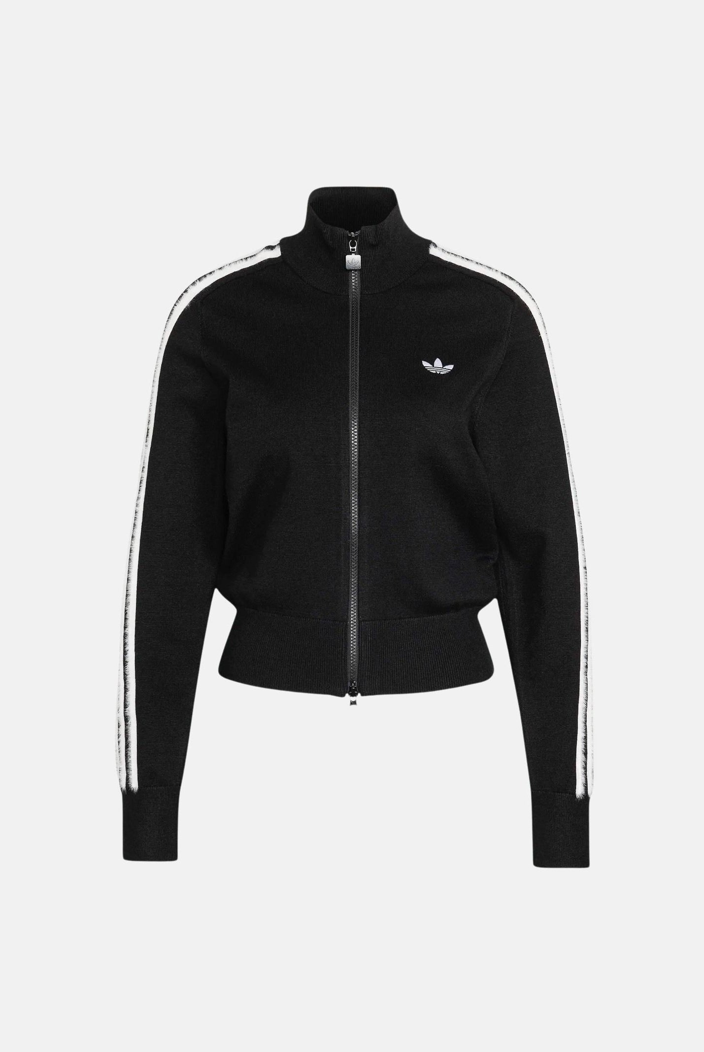 ADIDAS ORIGINALS Giubbotto TRACK TOP nero da donna con 3 stripes iconiche KS7366 . ADIDAS ORIGINALS