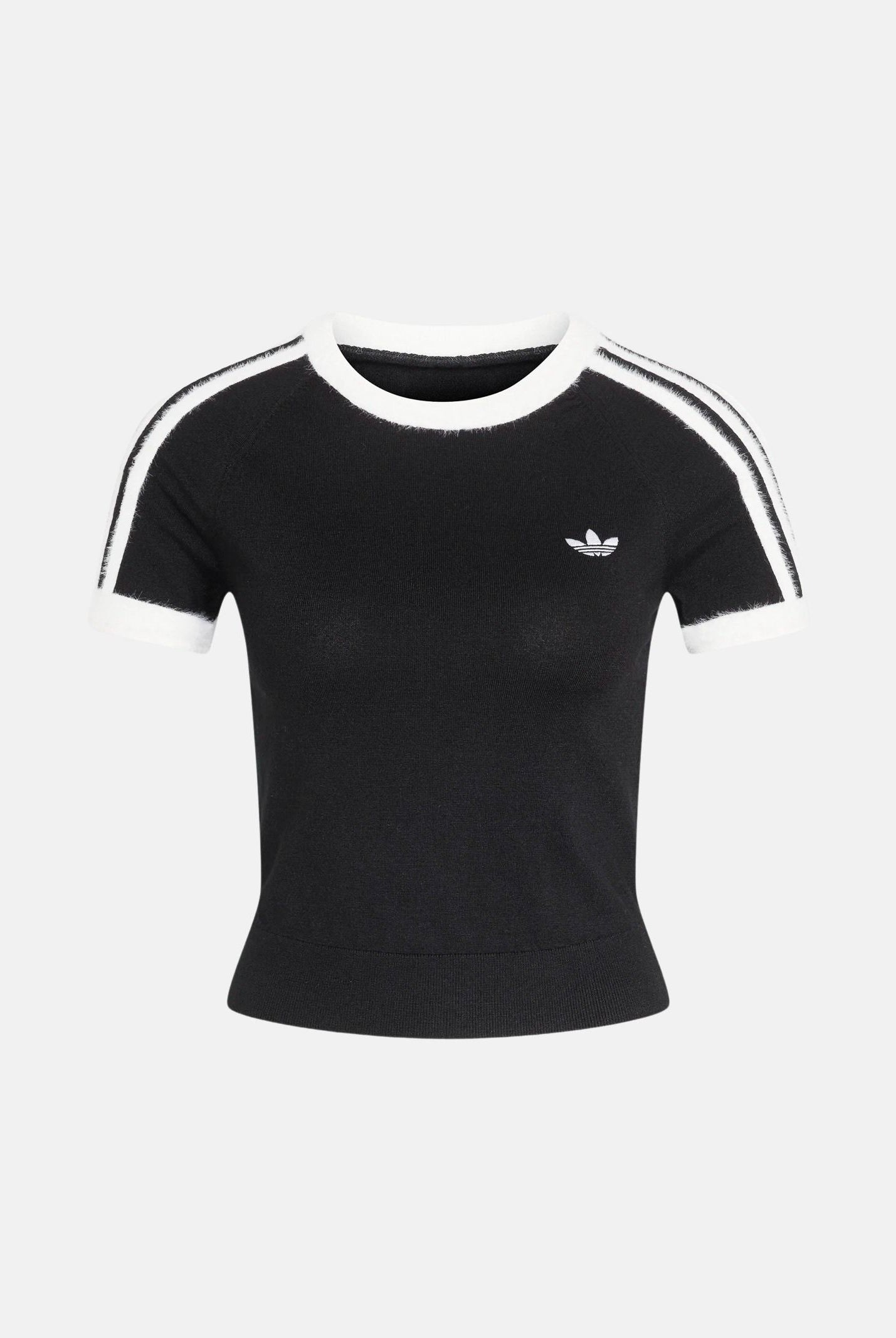 ADIDAS ORIGINALS T-shirt Black white e nero da donna con 3-stripes iconico KS7375 . ADIDAS ORIGINALS