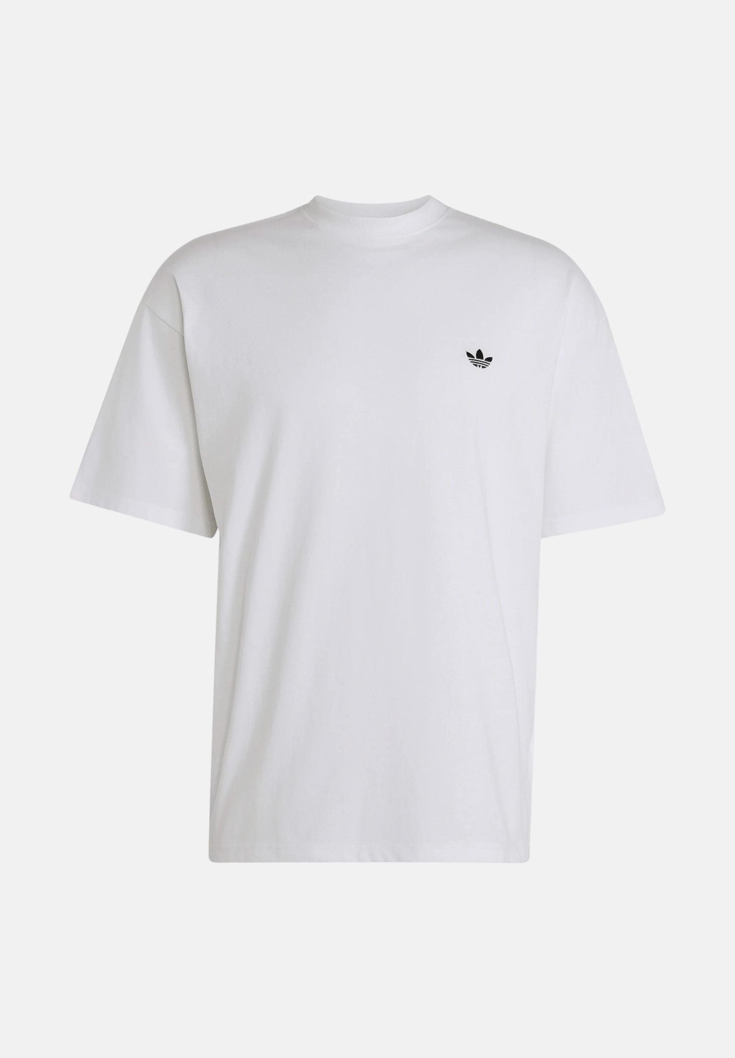 ADIDAS ORIGINALS T-shirt TREFOIL ESSENTIALS bianca da uomo con logo iconico KS7394 . ADIDAS ORIGINALS