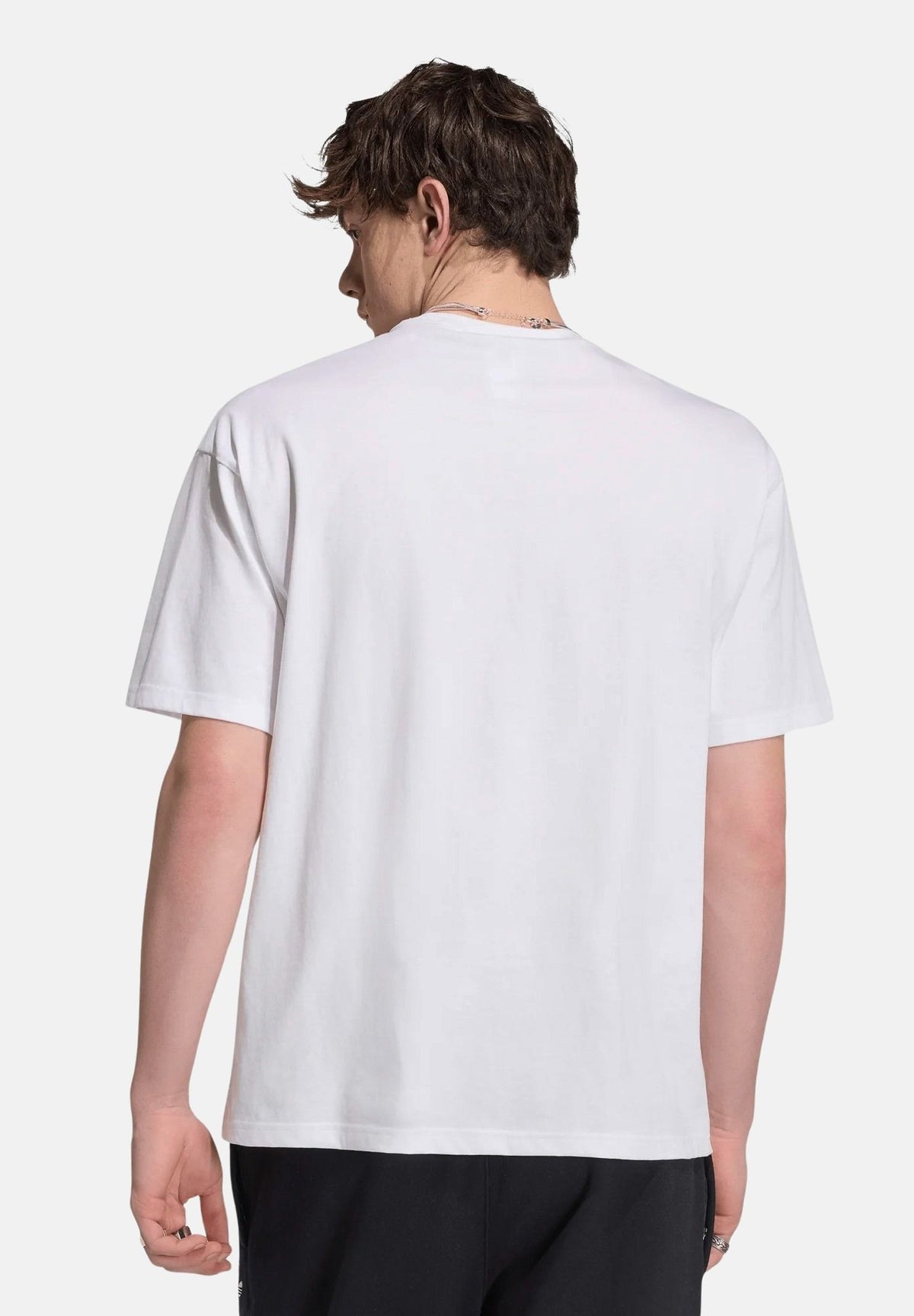 ADIDAS ORIGINALS T-shirt manica cortaTREFOIL ESSENTIALS bianca da uomo con logo iconico KS7394 . ADIDAS ORIGINALS